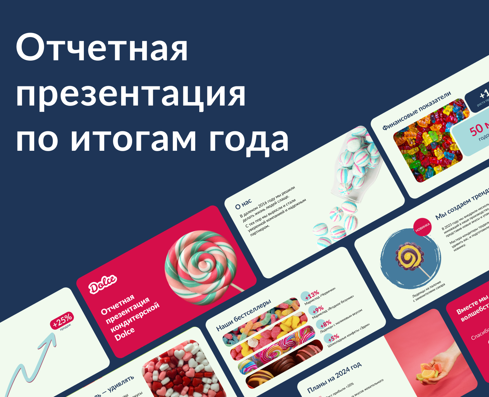Отчетная презентация кондитерской Dolce — Графика, Маркетинг на Dprofile
