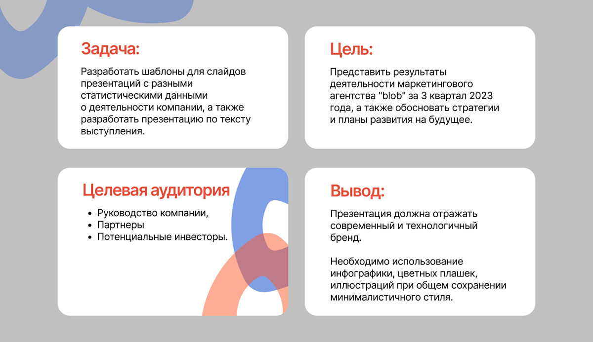 Презентация для маркетингового агентства blob — Изображение №2 — Графика, Маркетинг на Dprofile