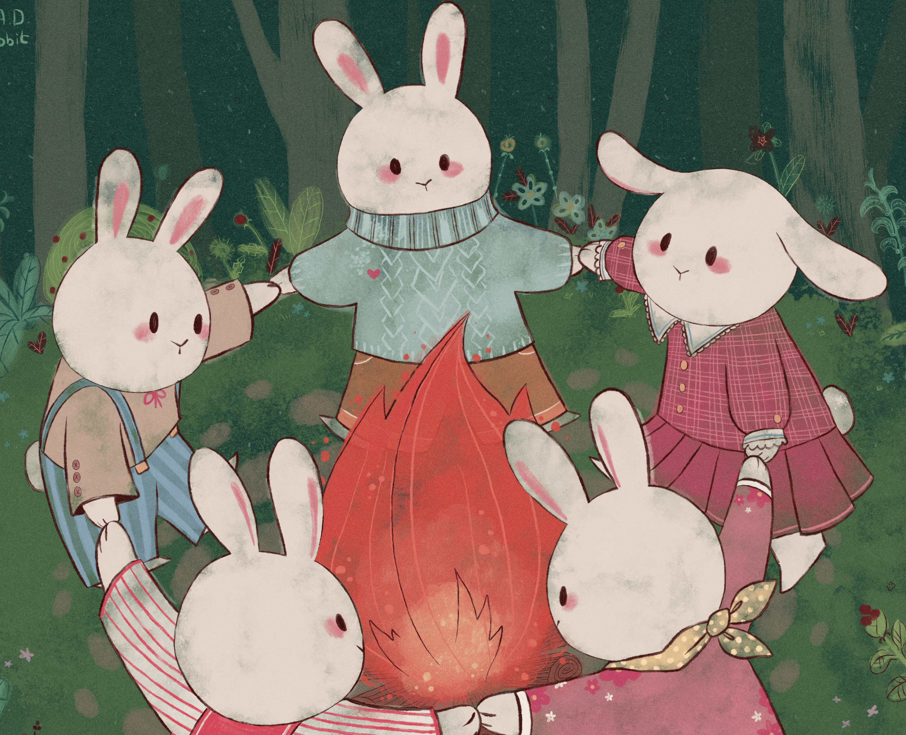 Кроличий шабаш — Иллюстрация на Dprofile