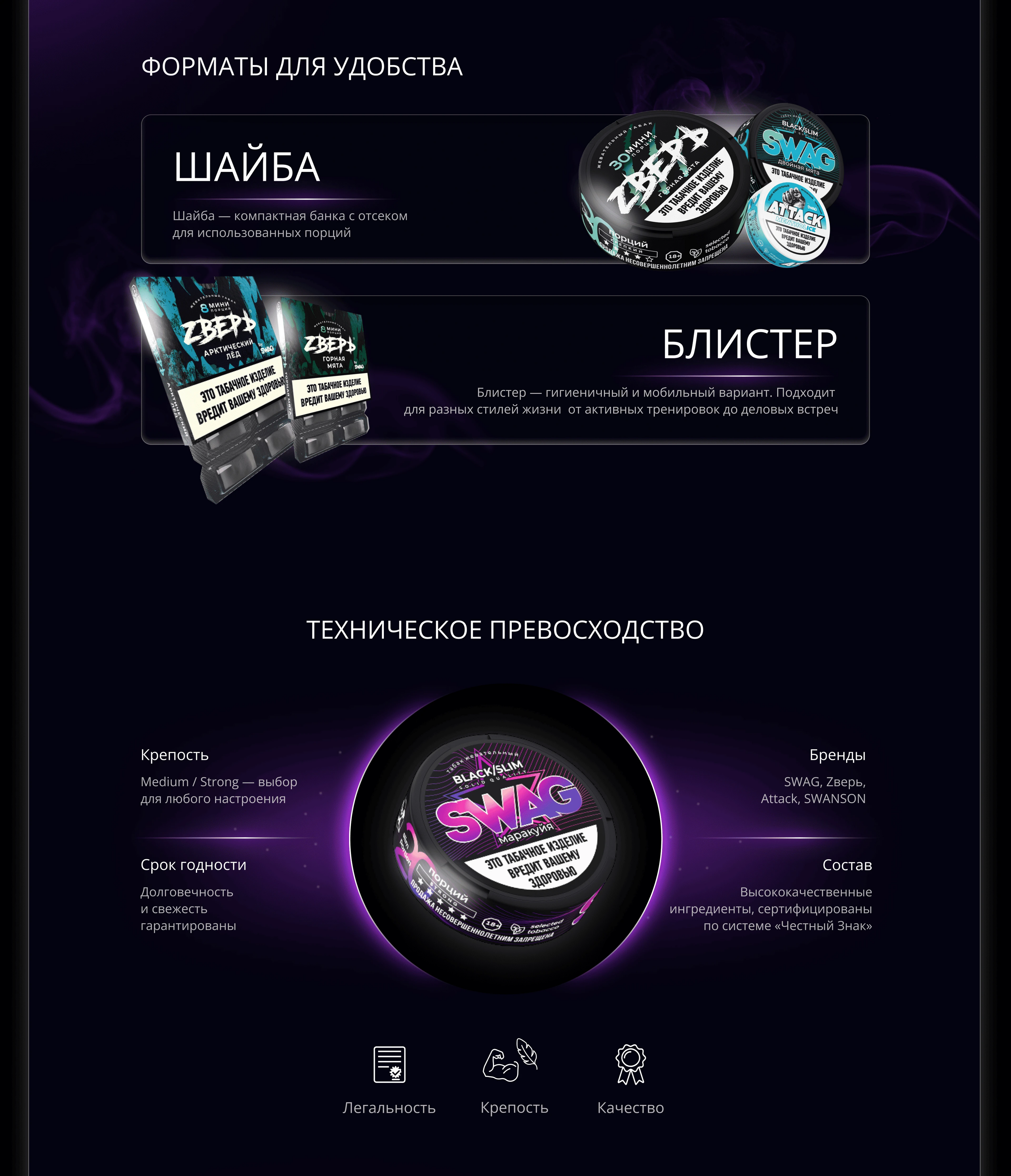 Сайт визитка для SWAG | Landing Page — Изображение №4 — Интерфейсы на Dprofile