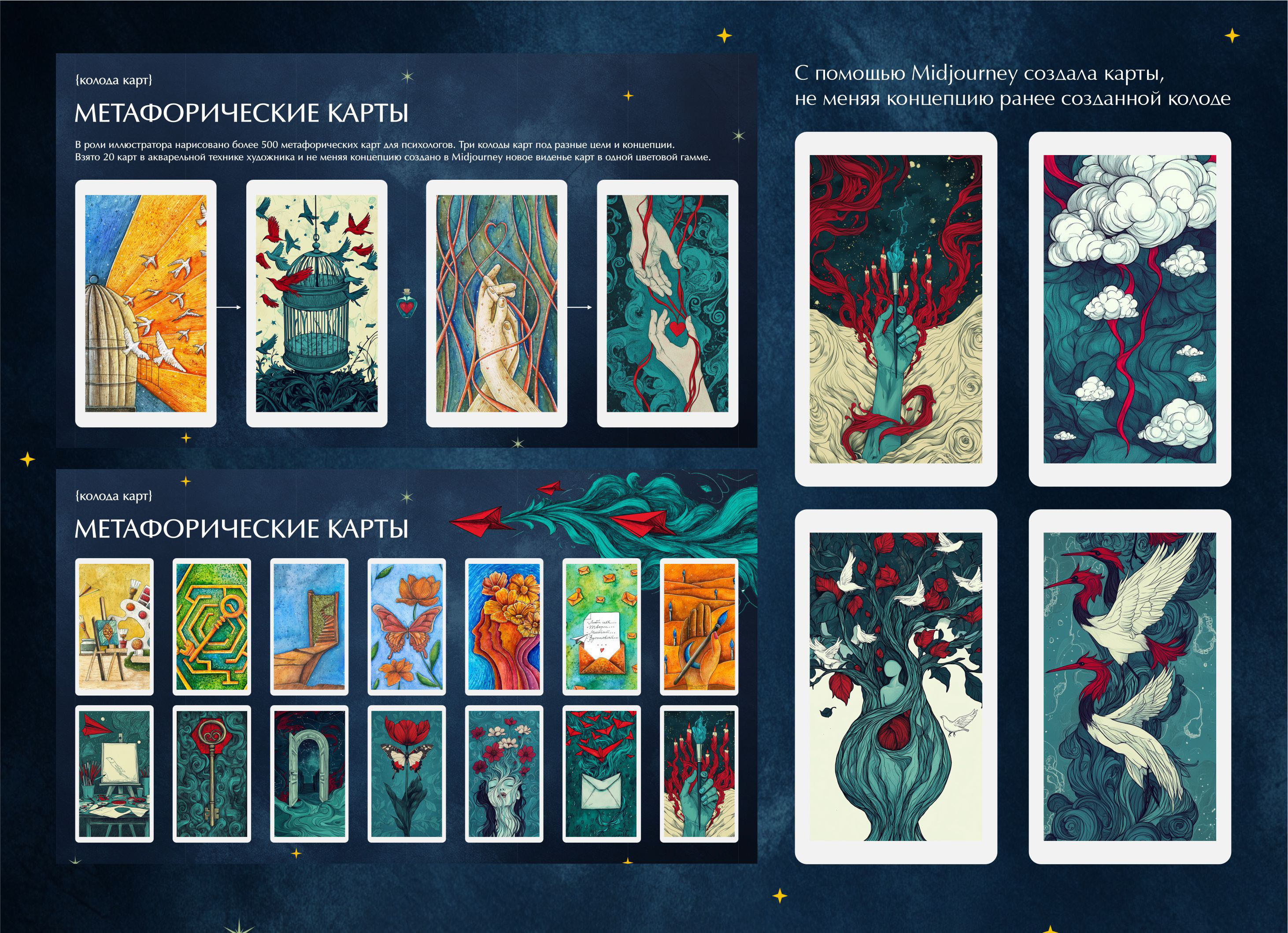 Презентация. Метафорические карты.  Midjourney — Изображение №6 — Иллюстрация, Маркетинг на Dprofile