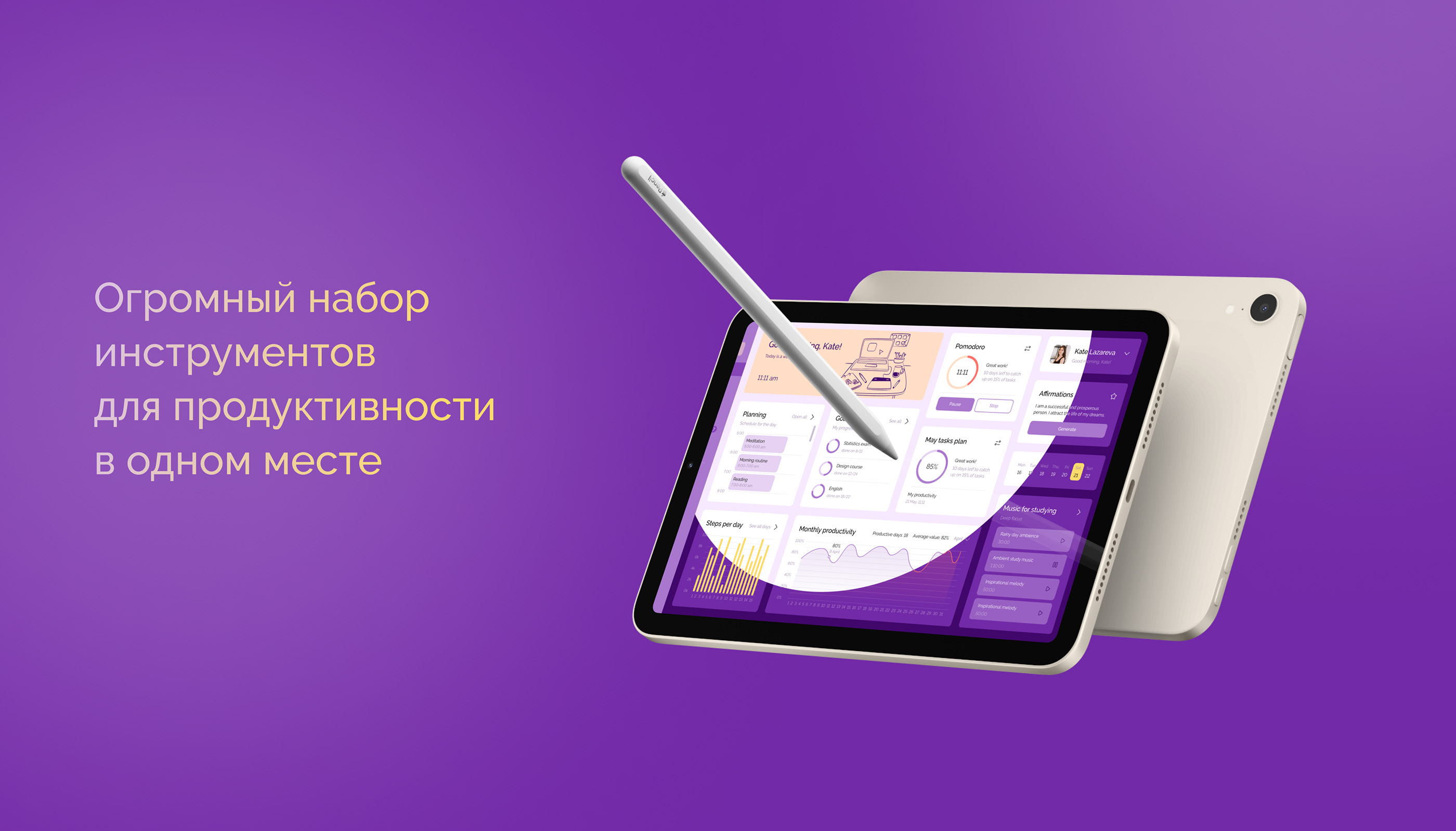 Дашборд дизайн | Productivity tracking dashboard — Изображение №3 — Интерфейсы на Dprofile