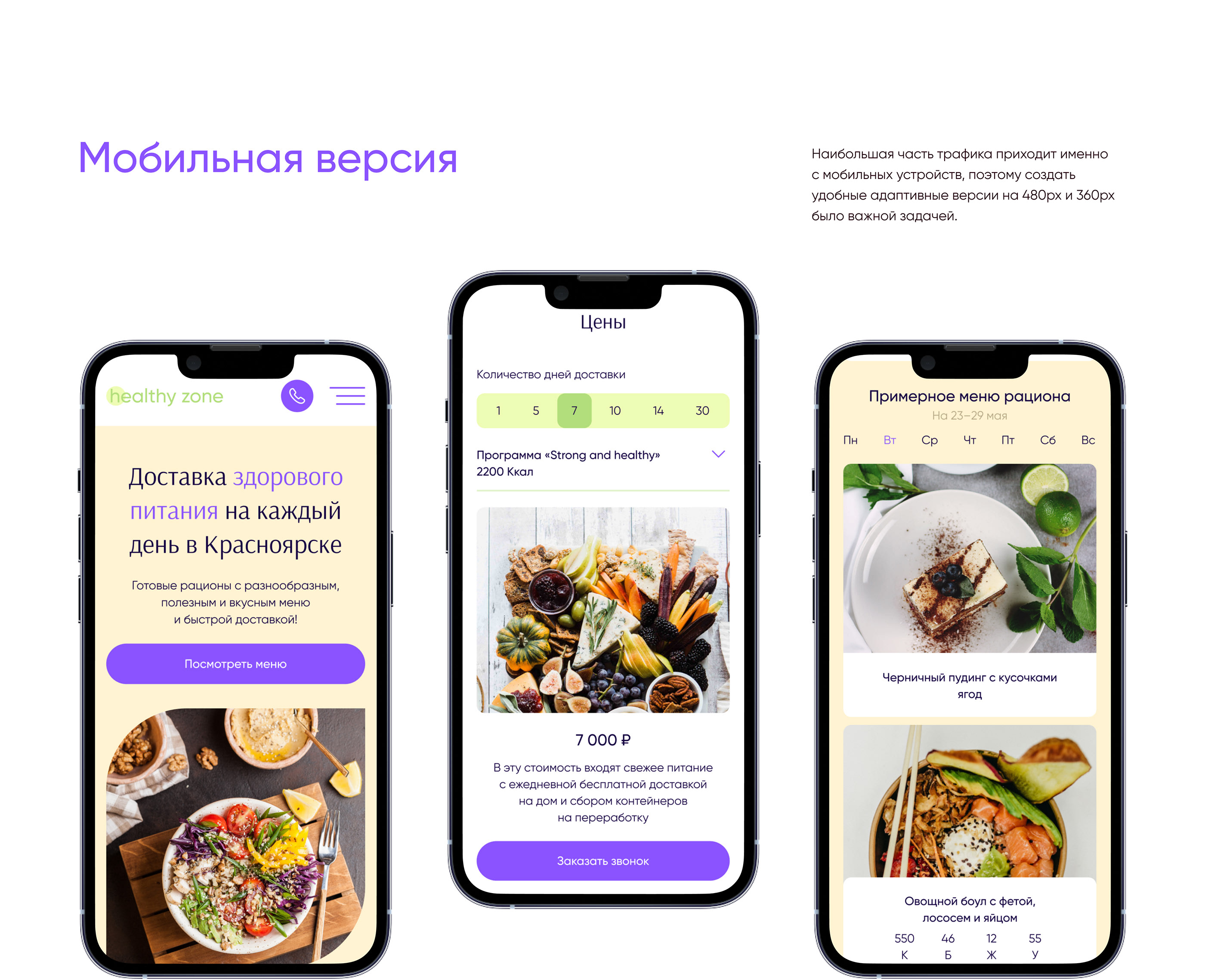 Лендинг для доставки еды | Landing page food delivery — Изображение №12 — Интерфейсы на Dprofile