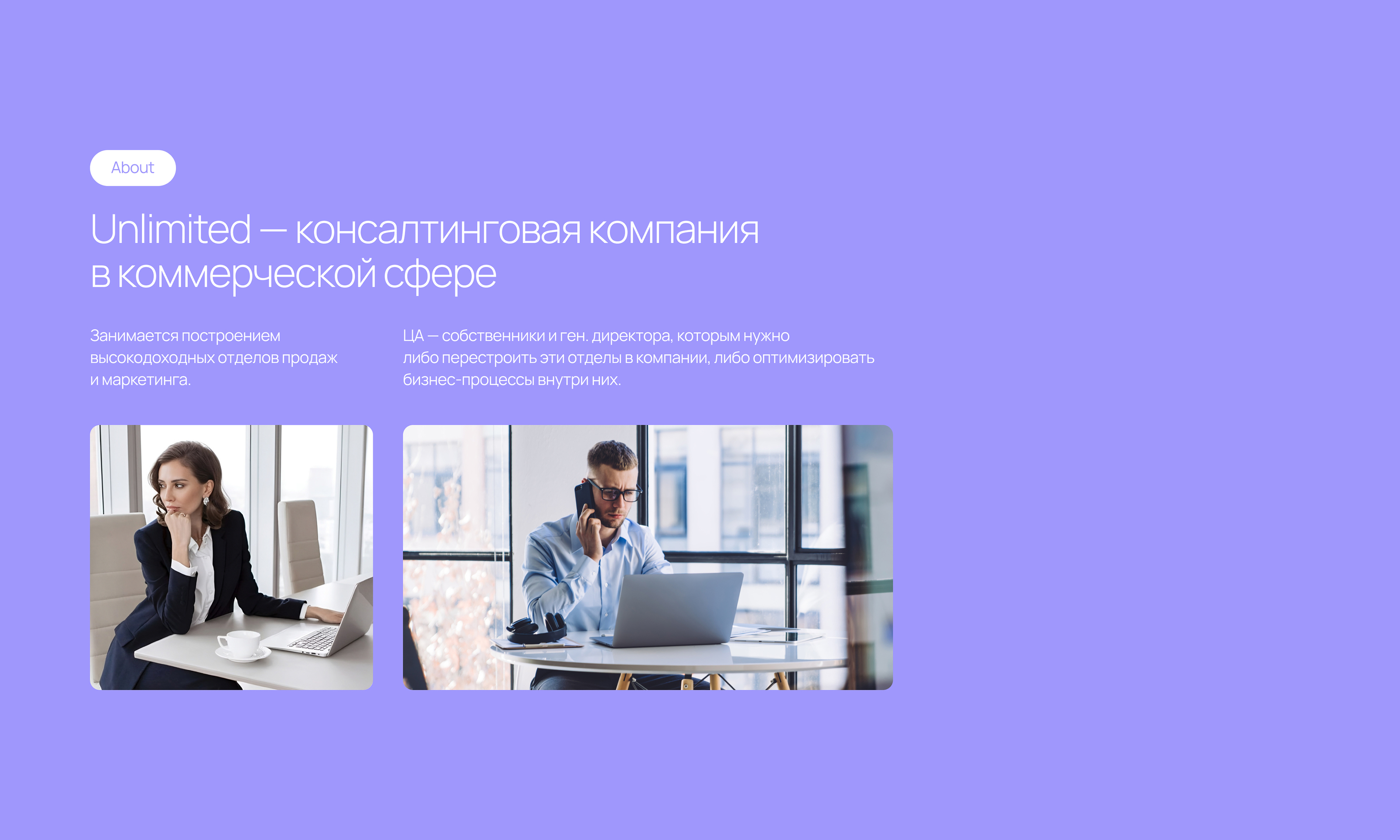 Лендинг консалтинговой компании | Consulting website — Изображение №2 — Интерфейсы на Dprofile