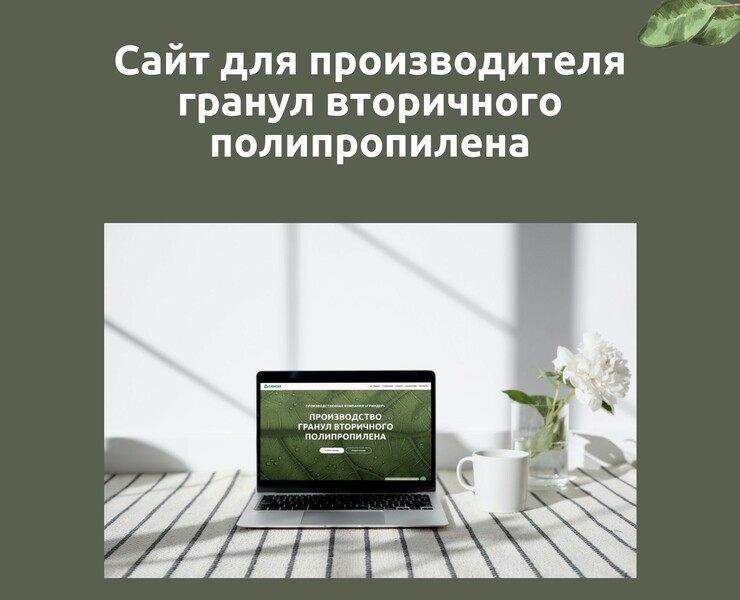 Сайт для производителя гранул вторичного полипропилена — Маркетинг на Dprofile