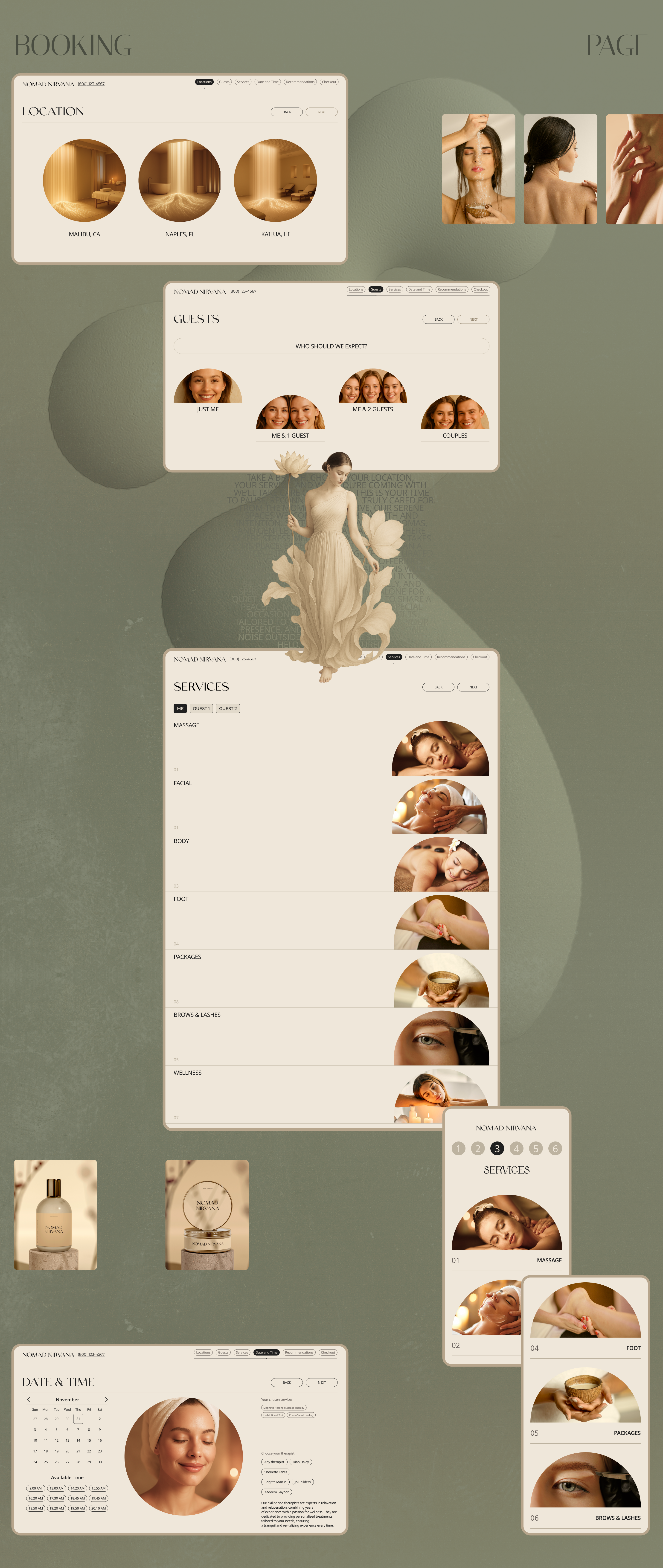 Wellness SPA | Salon | website design | UI/UX — Изображение №4 — Интерфейсы, Брендинг на Dprofile