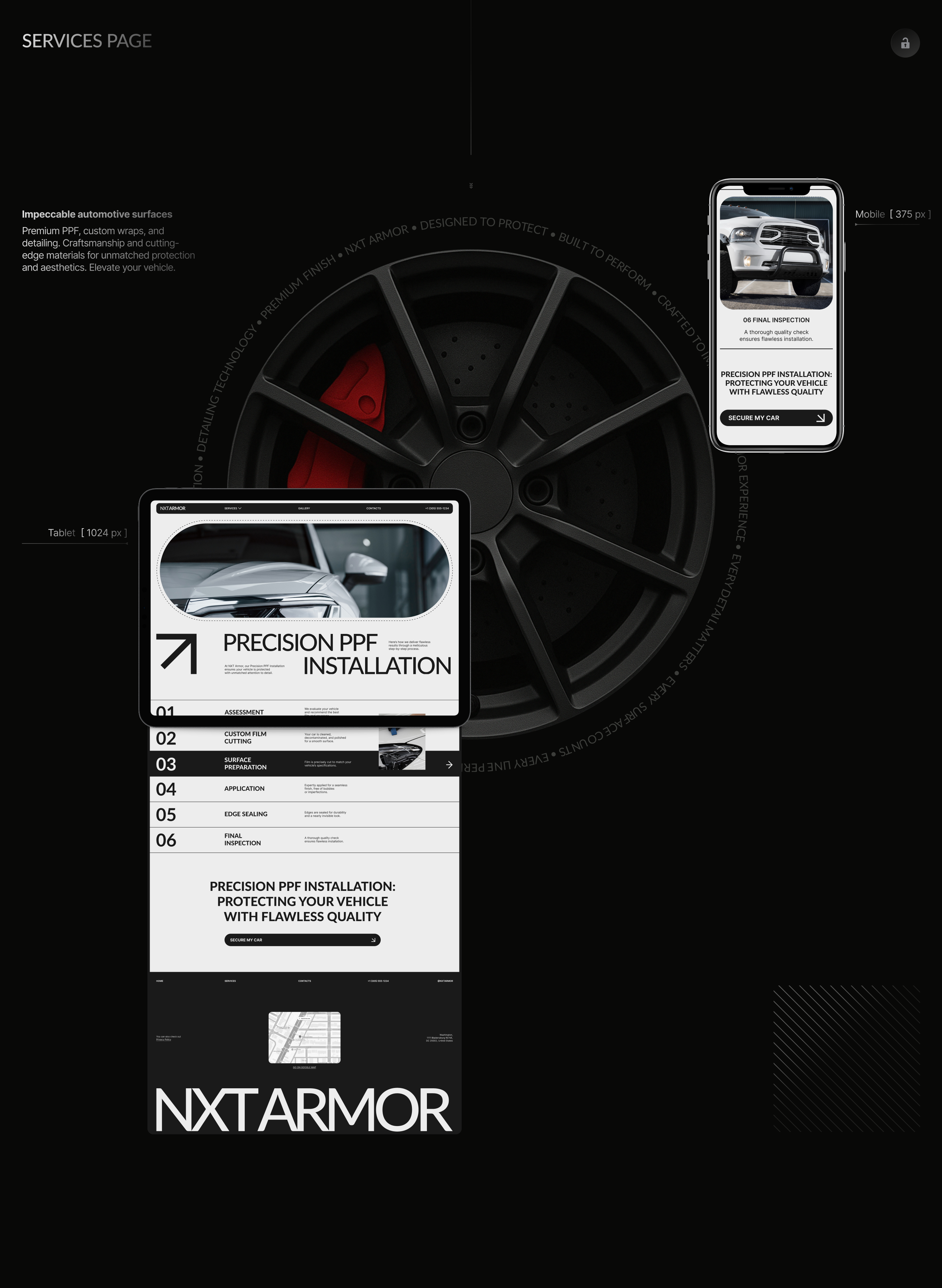 NXT Armor | Autoservice Website |Car Detailing — Изображение №10 — Интерфейсы, Брендинг на Dprofile