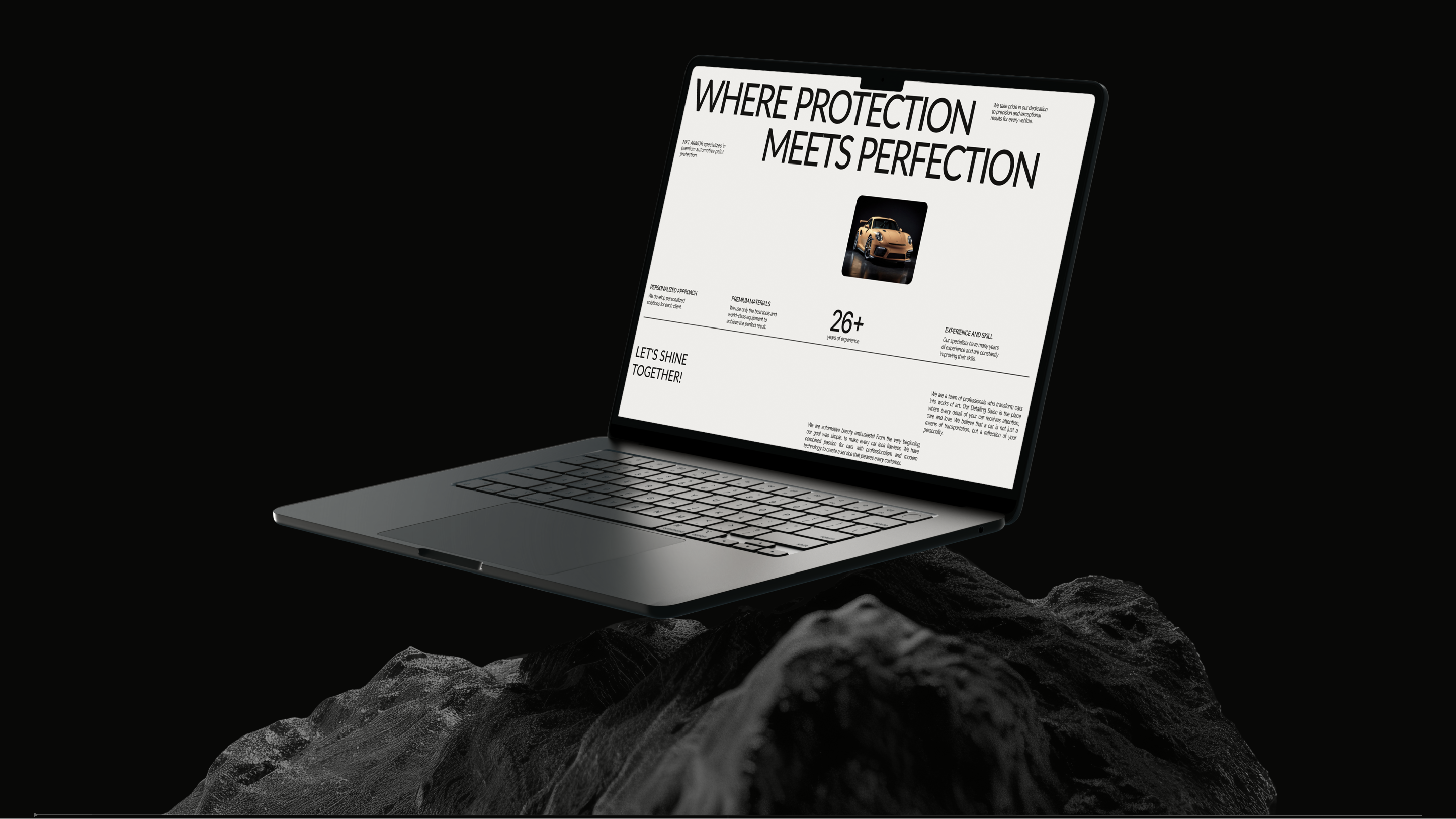 NXT Armor | Autoservice Website |Car Detailing — Изображение №9 — Интерфейсы, Брендинг на Dprofile