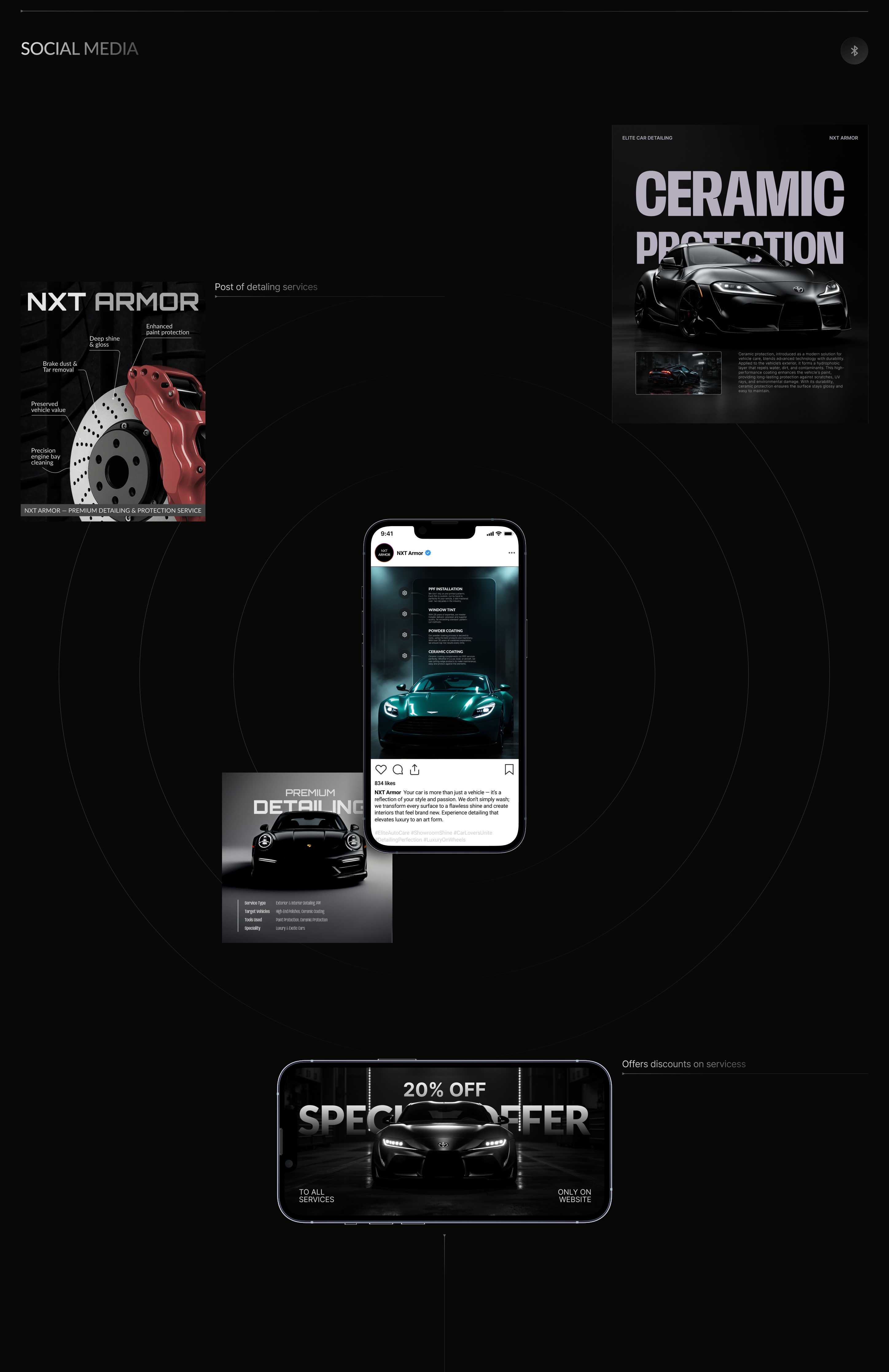 NXT Armor | Autoservice Website |Car Detailing — Изображение №12 — Интерфейсы, Брендинг на Dprofile