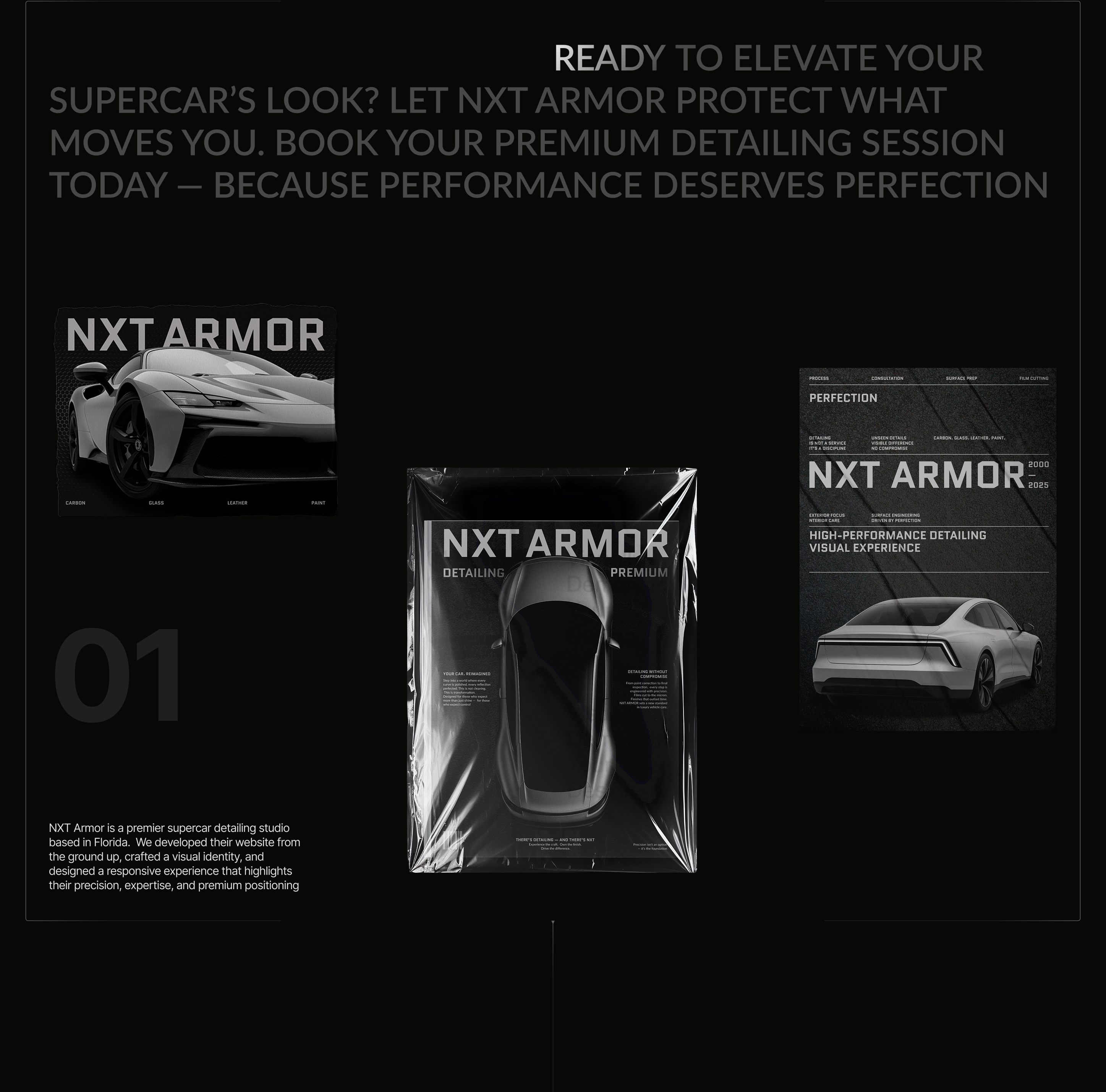 NXT Armor | Autoservice Website |Car Detailing — Изображение №8 — Интерфейсы, Брендинг на Dprofile