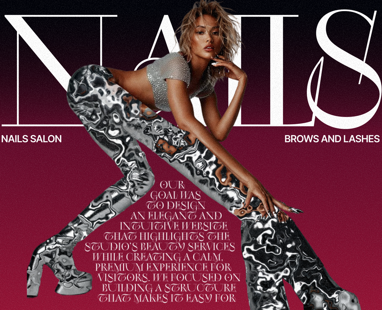 Nails Salon Website | Serene Luxe на Dprofile