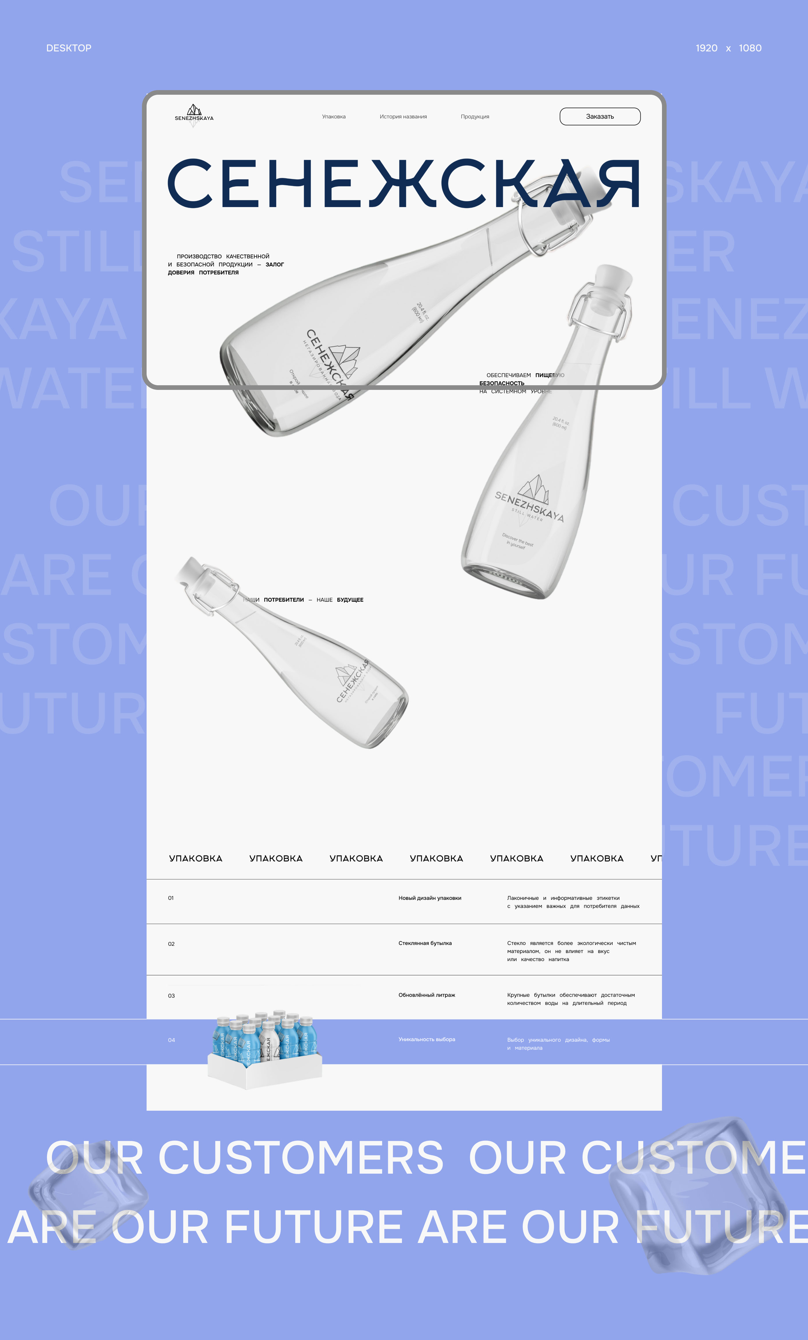 SENEZHSKAYA | Landing page, redesign — Изображение №3 — Интерфейсы, Брендинг на Dprofile