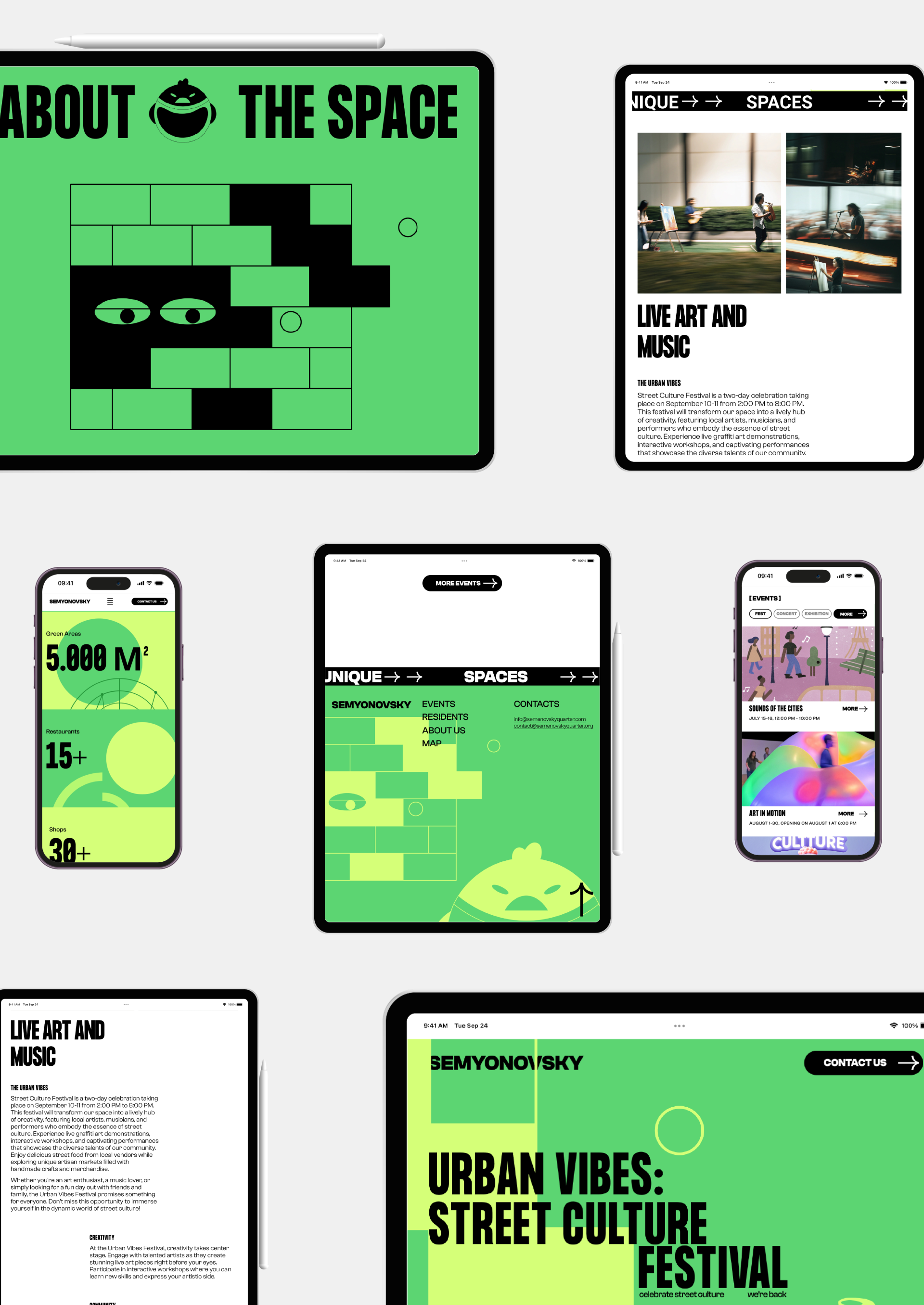 Corporate design | Semyonovsky Quarter, art space — Изображение №13 — Интерфейсы на Dprofile