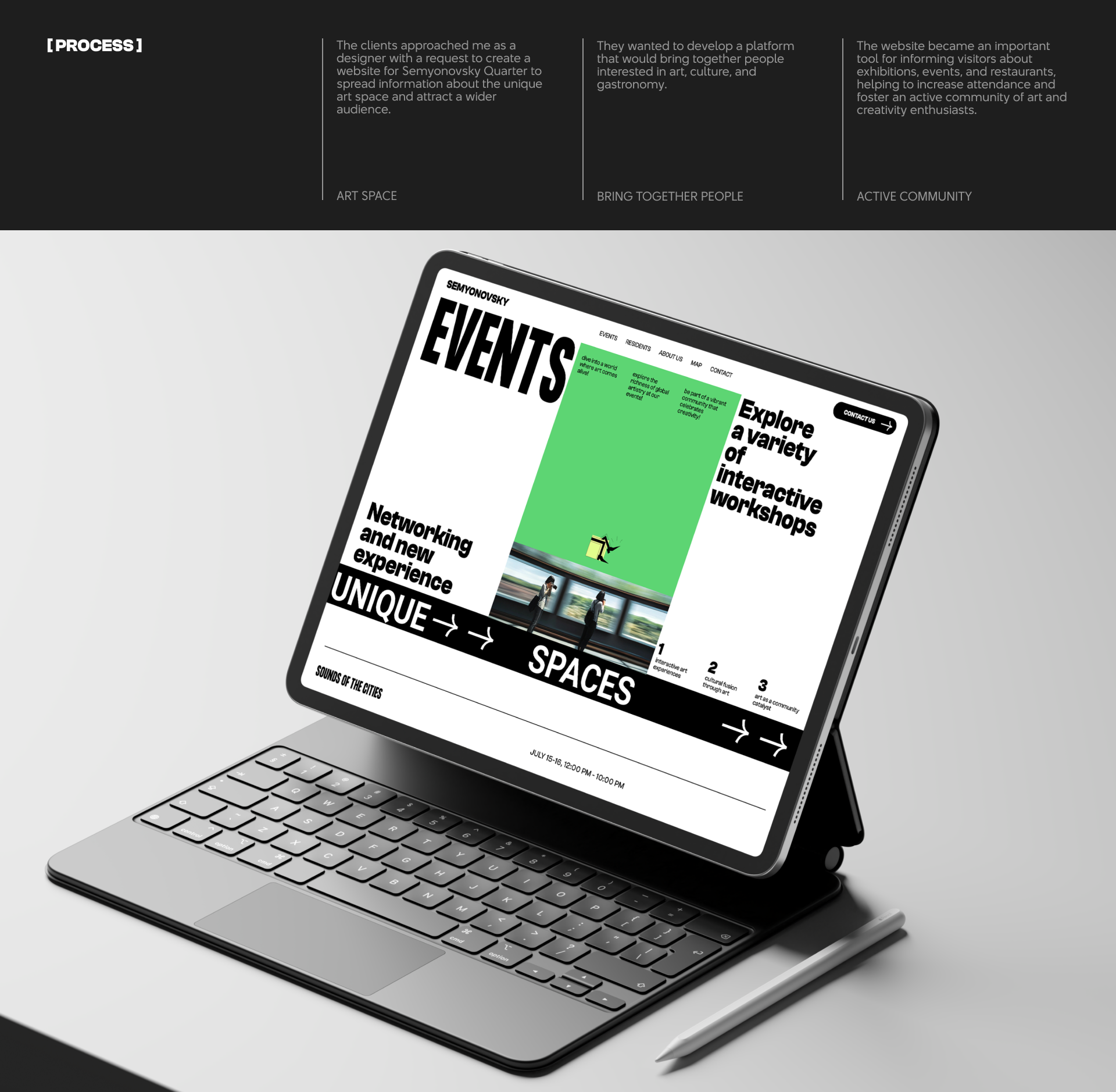 Corporate design | Semyonovsky Quarter, art space — Изображение №6 — Интерфейсы на Dprofile