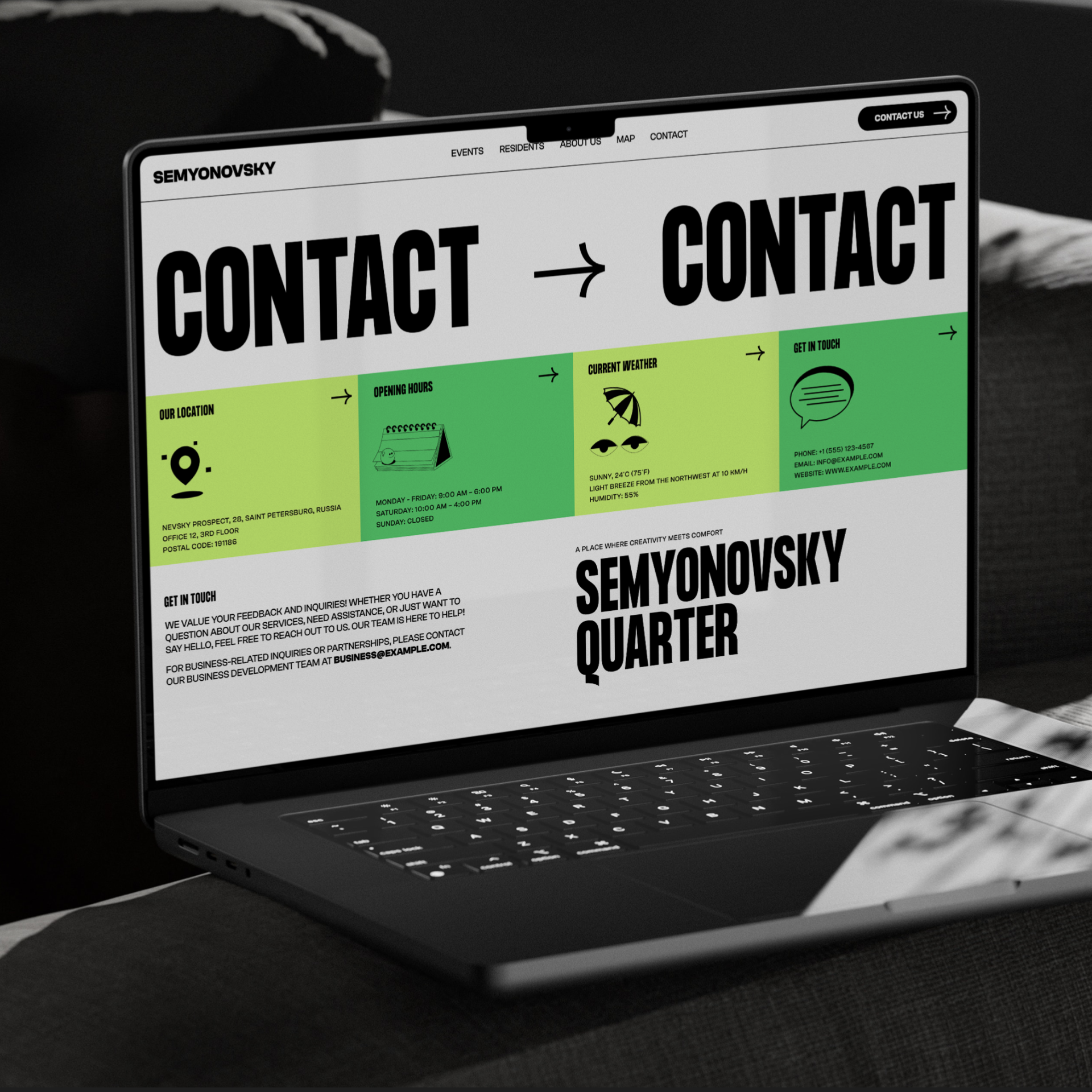 Corporate design | Semyonovsky Quarter, art space — Изображение №11 — Интерфейсы на Dprofile