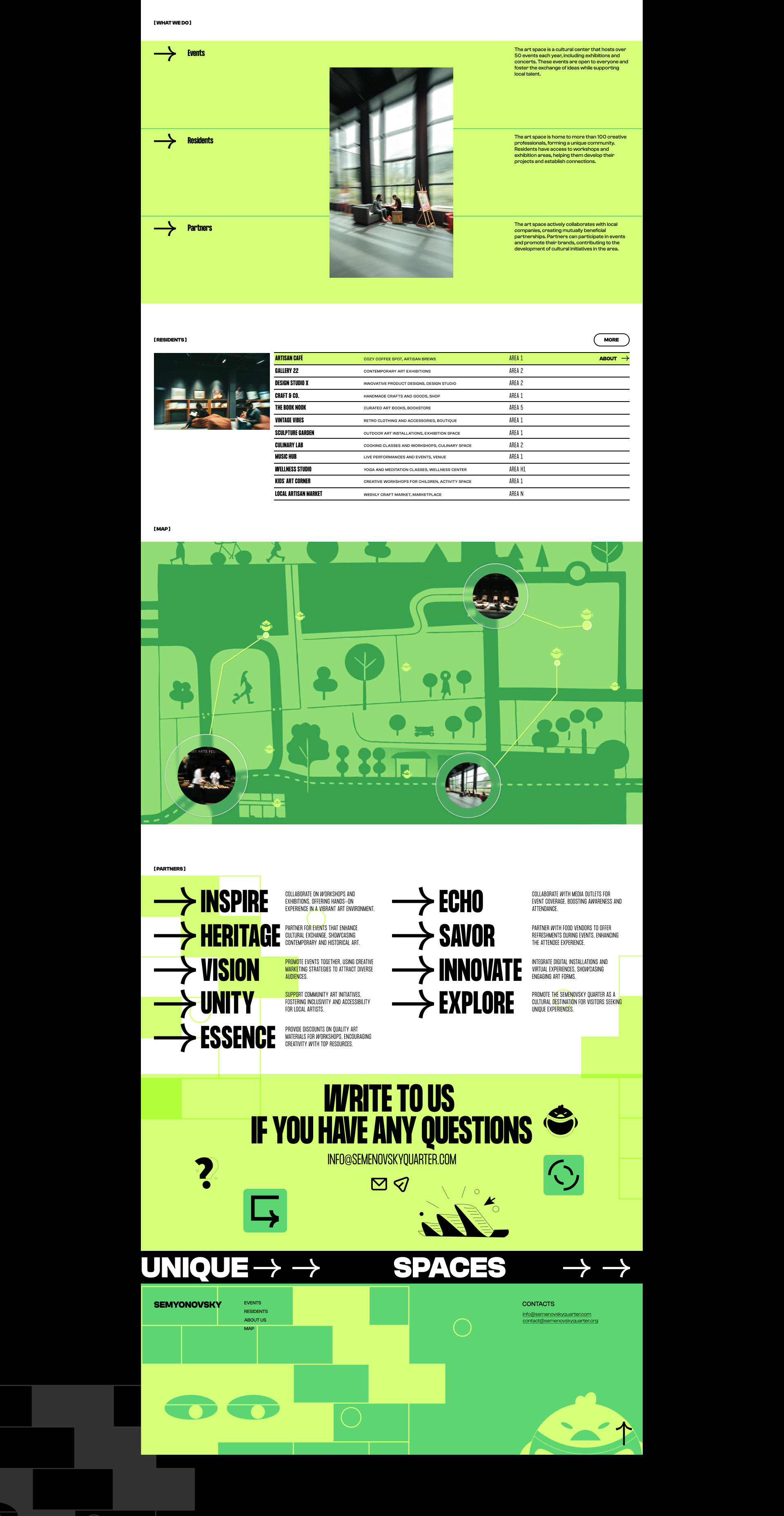 Corporate design | Semyonovsky Quarter, art space — Изображение №5 — Интерфейсы на Dprofile