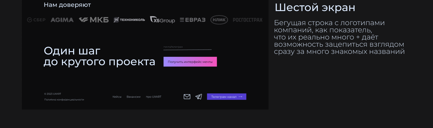 UXART | Редизайн сайта студии — Изображение №8 — Интерфейсы, Анимация на Dprofile
