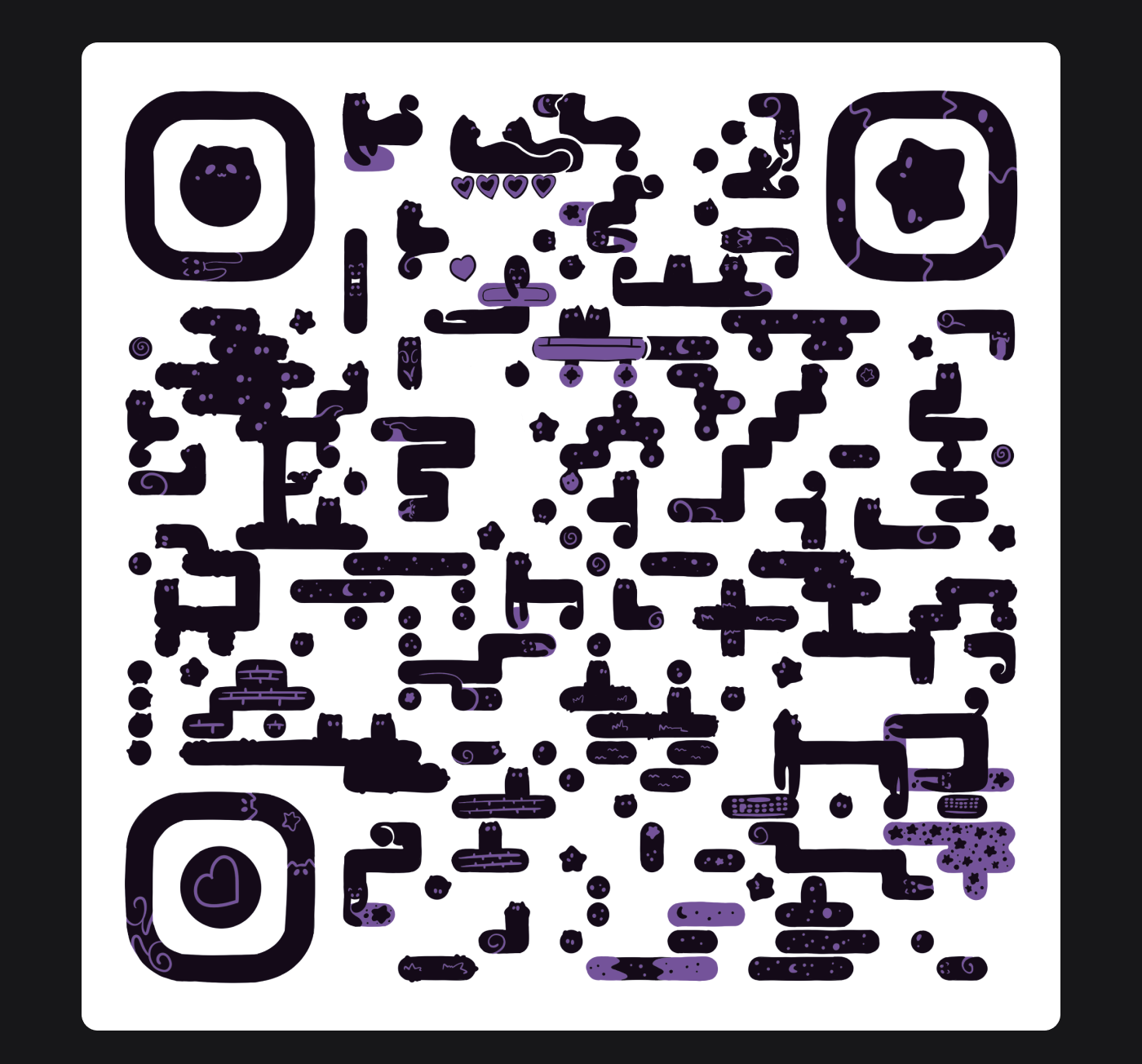 QR-кот |  Дизайн QR-кода — Изображение №4 — Иллюстрация, Графика на Dprofile