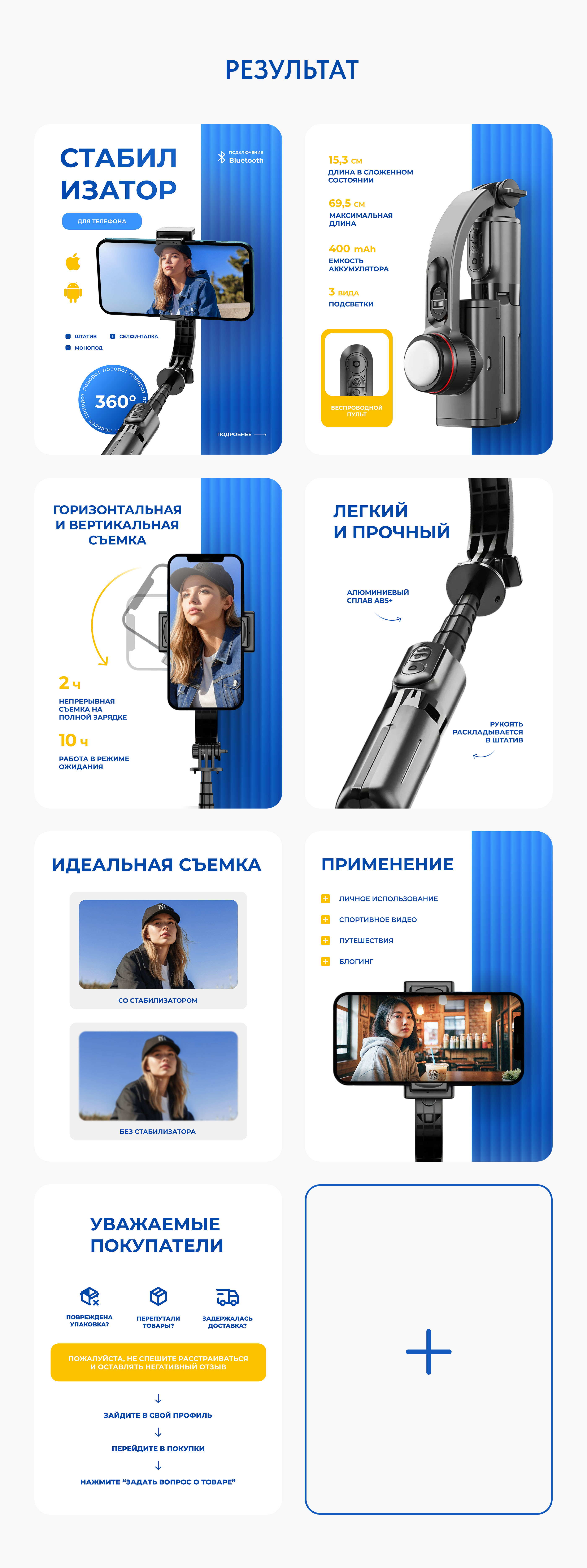 Инфографика. Карточка товара. Стабилизатор. Электроника — Изображение №6 — Графика, Маркетинг на Dprofile