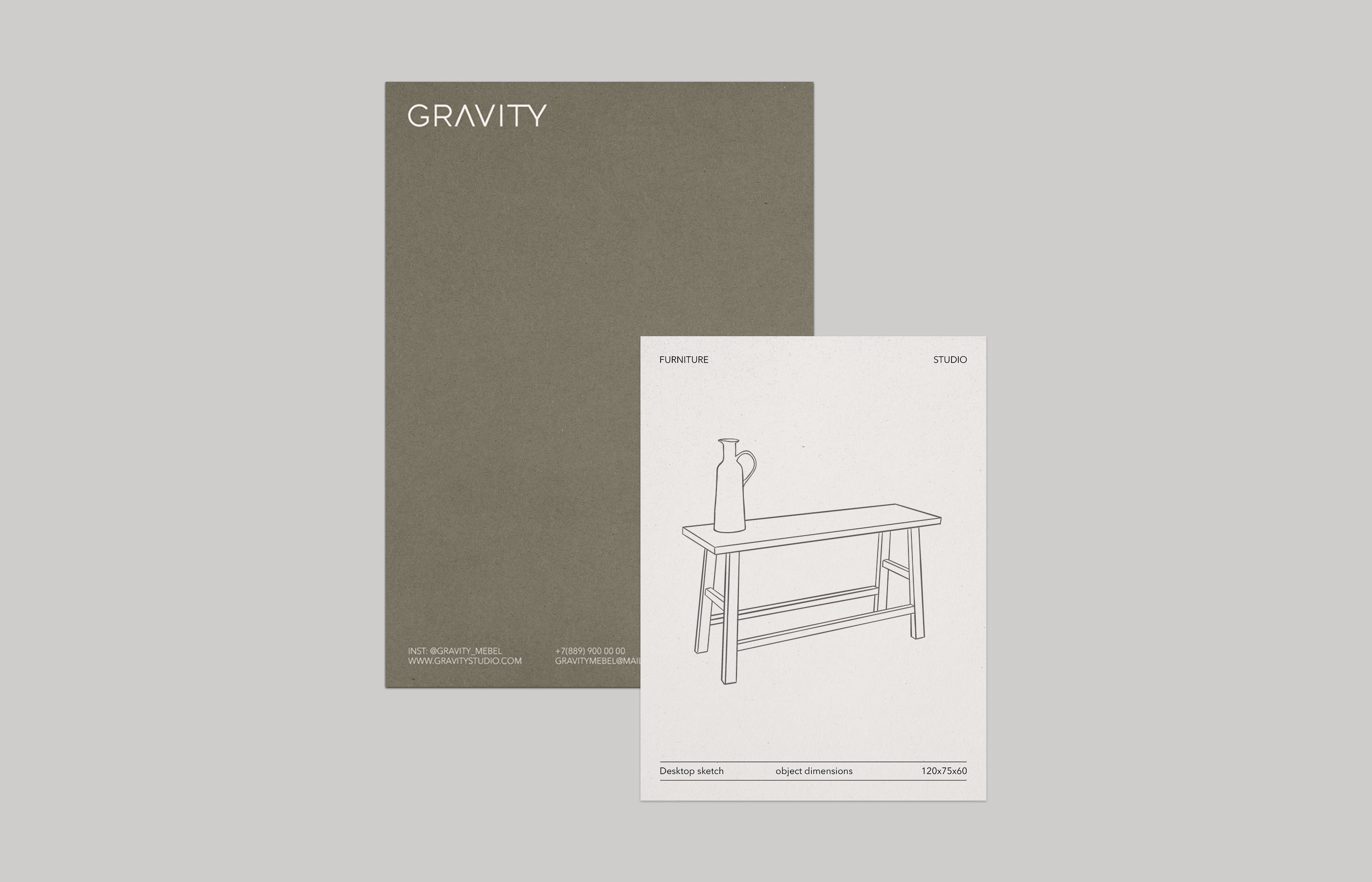 GRAVITY - STUDIO FURNITURE — Изображение №3 — Брендинг на Dprofile