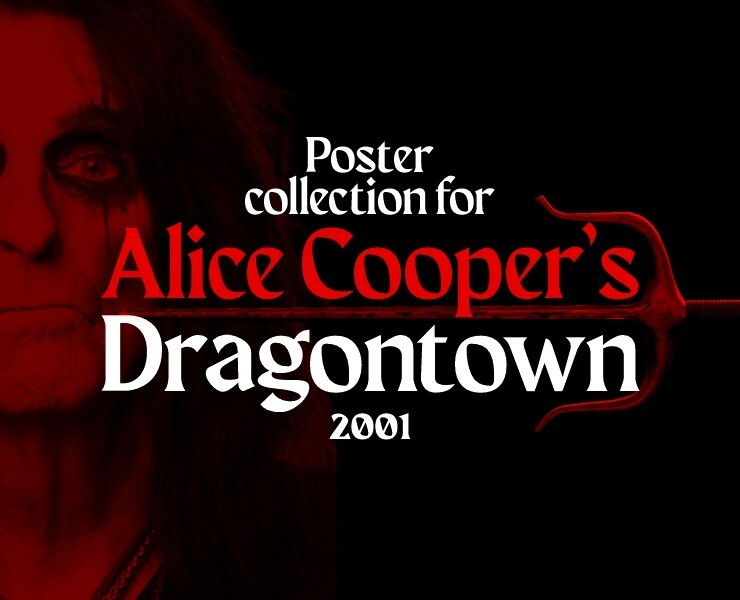 Posters for Alice Cooper's Dragontown — Иллюстрация, Графика на Dprofile