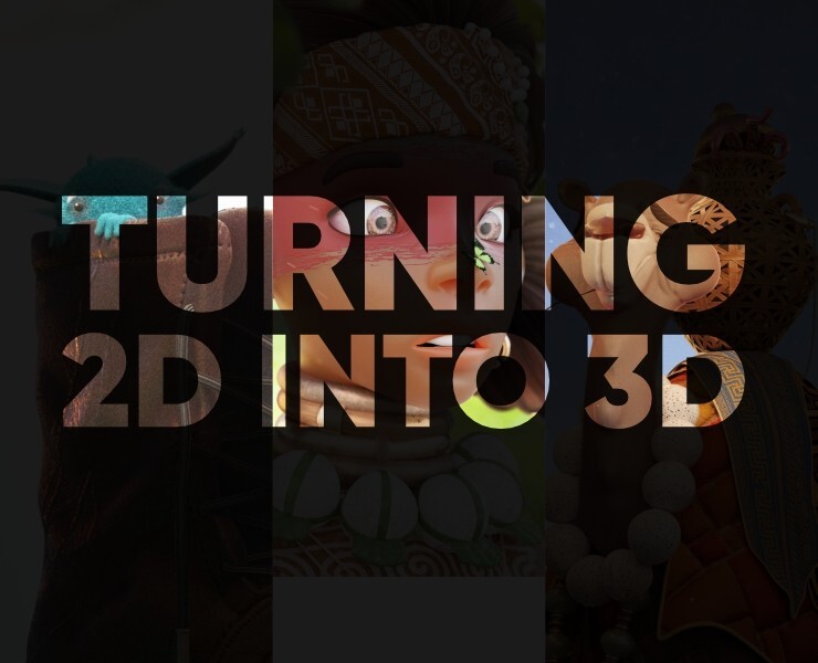 Turning 2d into 3d — Иллюстрация, Графика на Dprofile