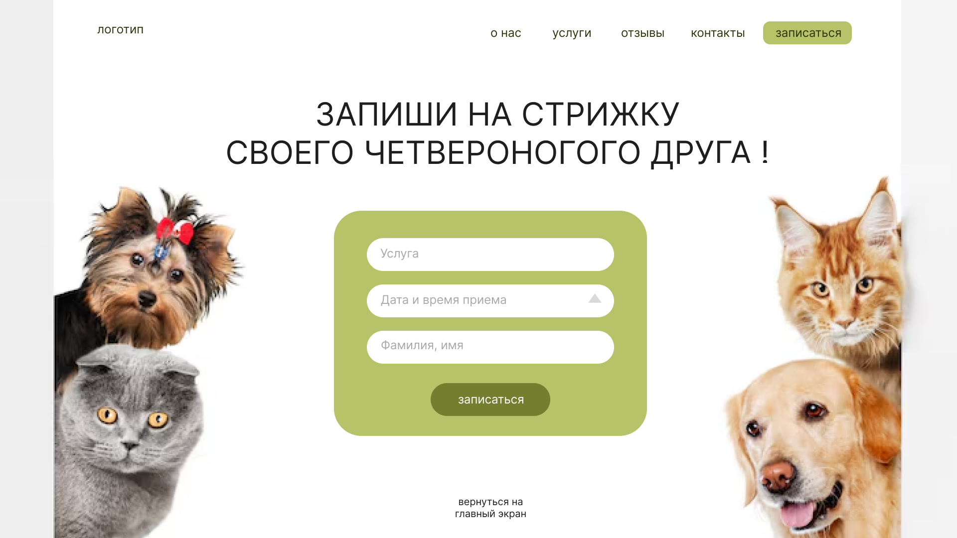 ДИЗАЙН САЙТА ДЛЯ ГРУМЕР СТУДИИ — Изображение №22 — Интерфейсы, Маркетинг на Dprofile