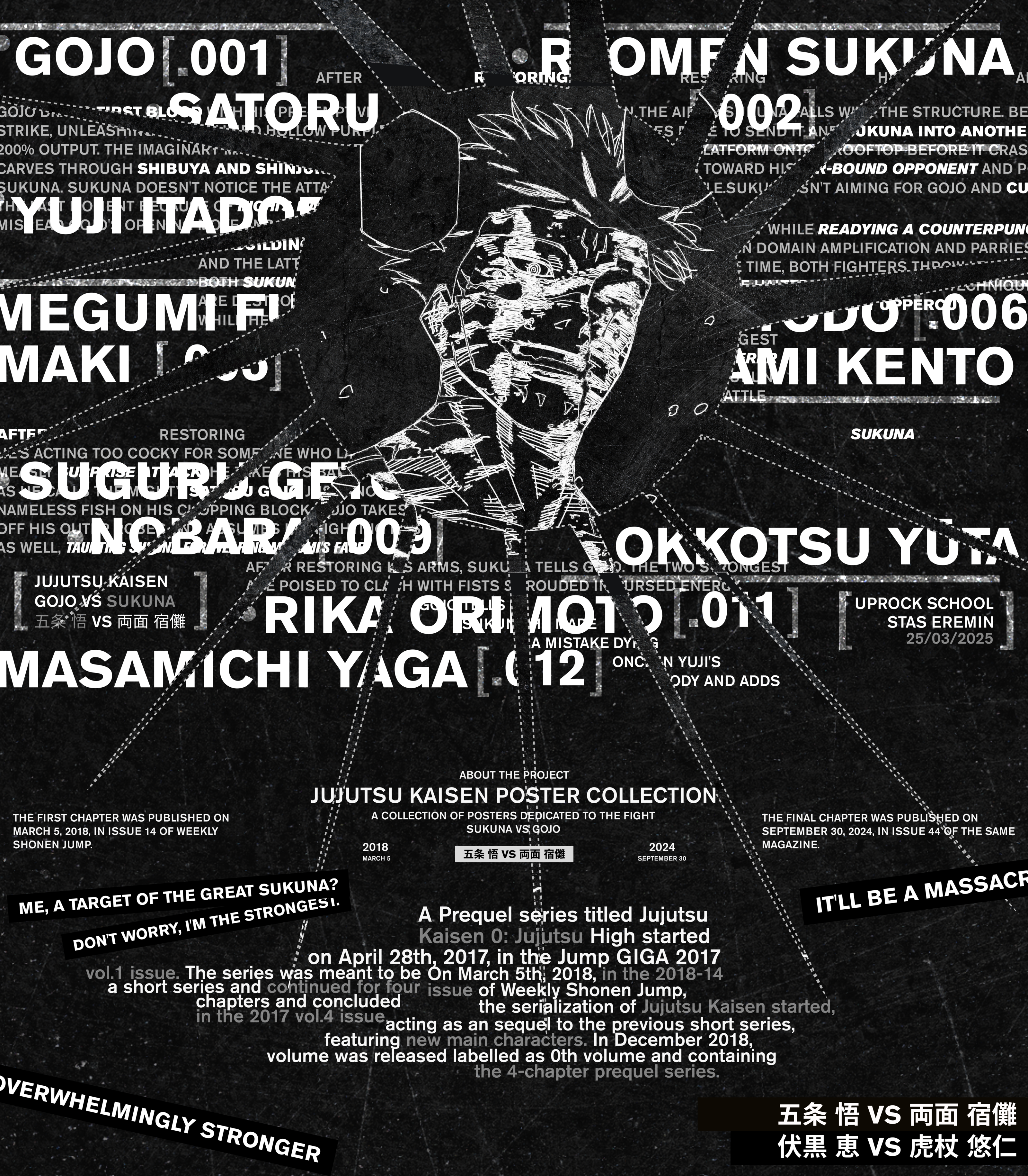 Gojo Satoru | Poster Collection — Изображение №1 — Иллюстрация, Графика на Dprofile