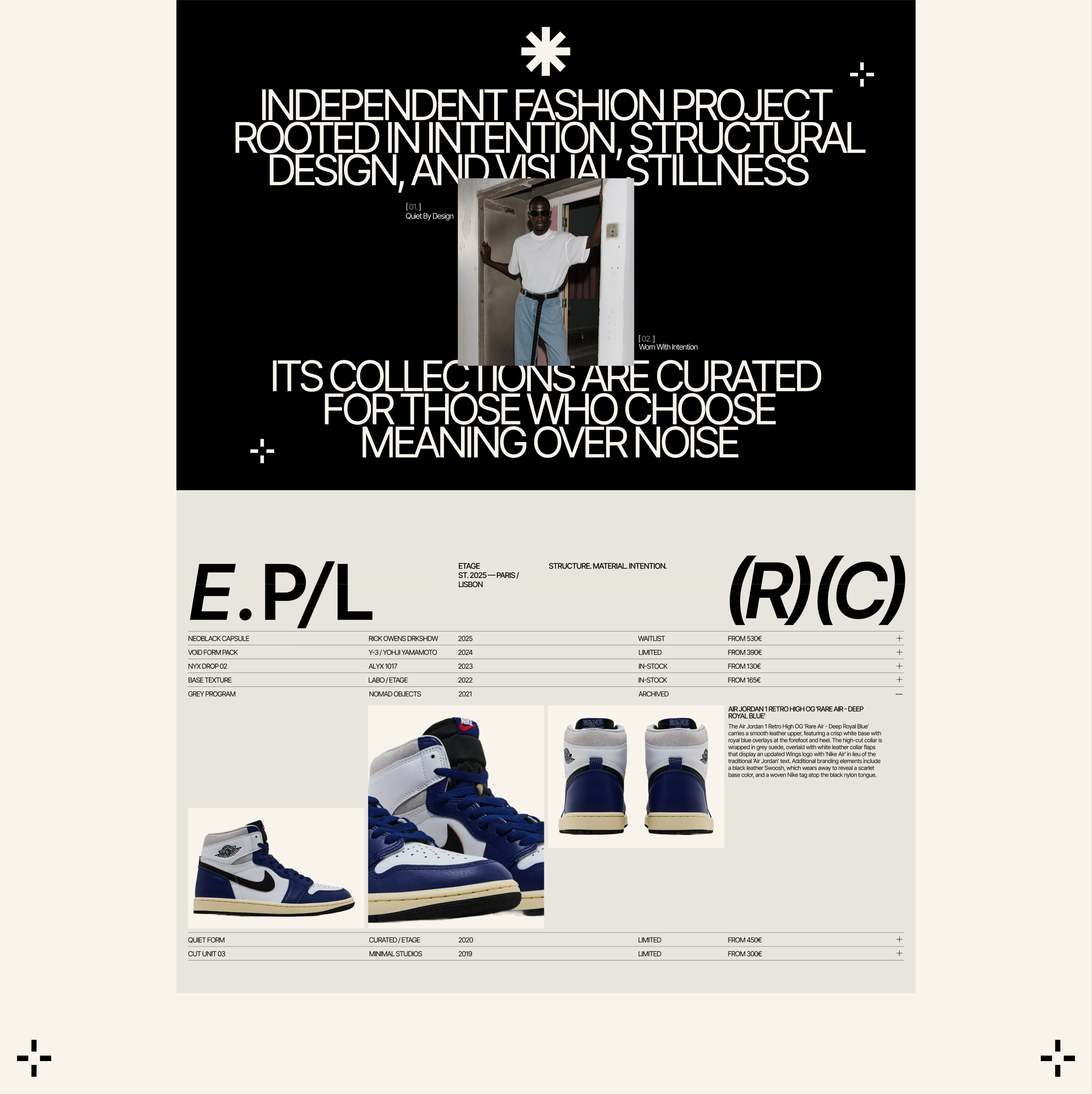 ETAGE | E-COMMERCE WEBSITE — Изображение №4 — Интерфейсы на Dprofile
