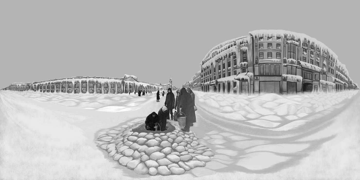 360 panoramic drawing — Изображение №2 — Иллюстрация, Анимация на Dprofile