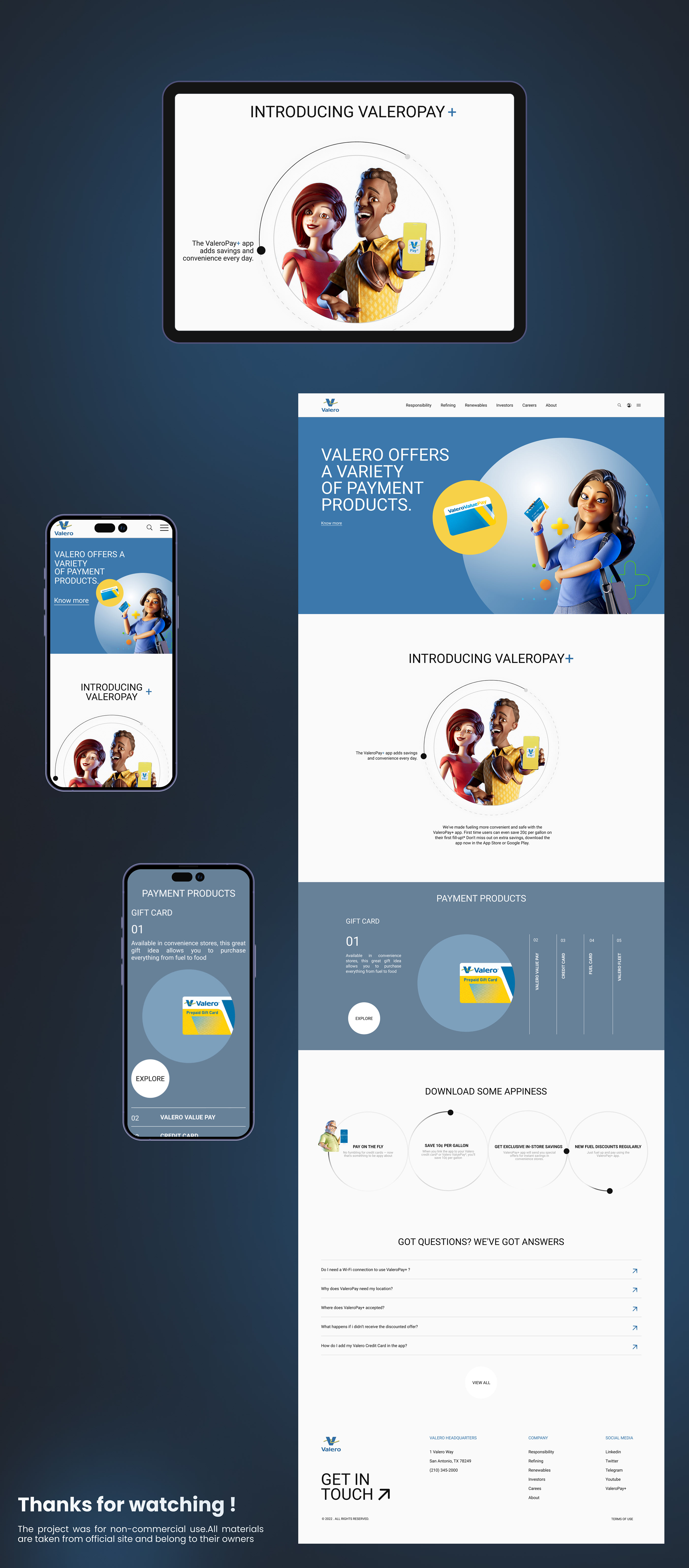 VALERO | corporate website — Изображение №5 — Интерфейсы на Dprofile