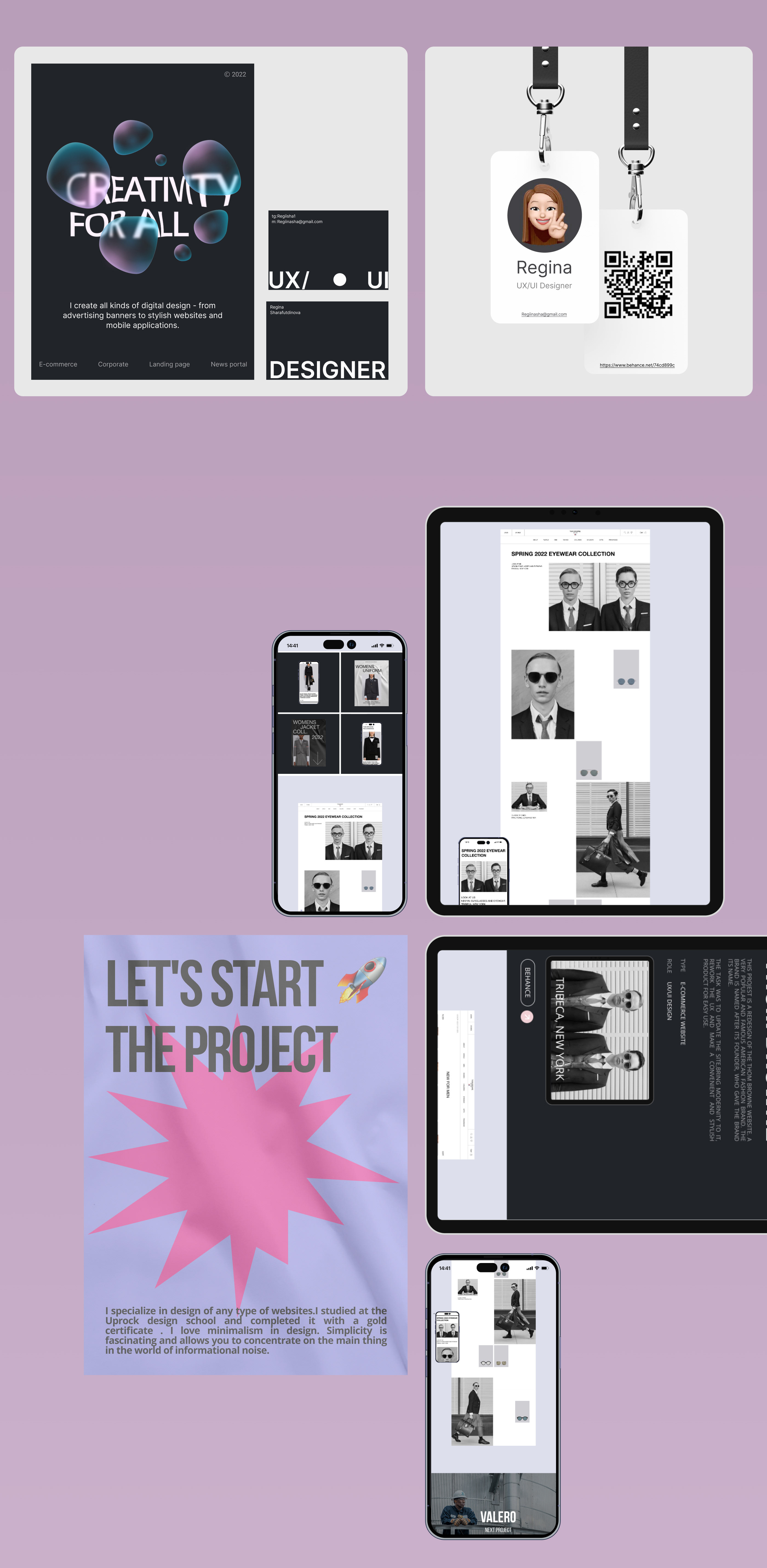 Portfolio Website | UX/UI — Изображение №4 — Интерфейсы на Dprofile