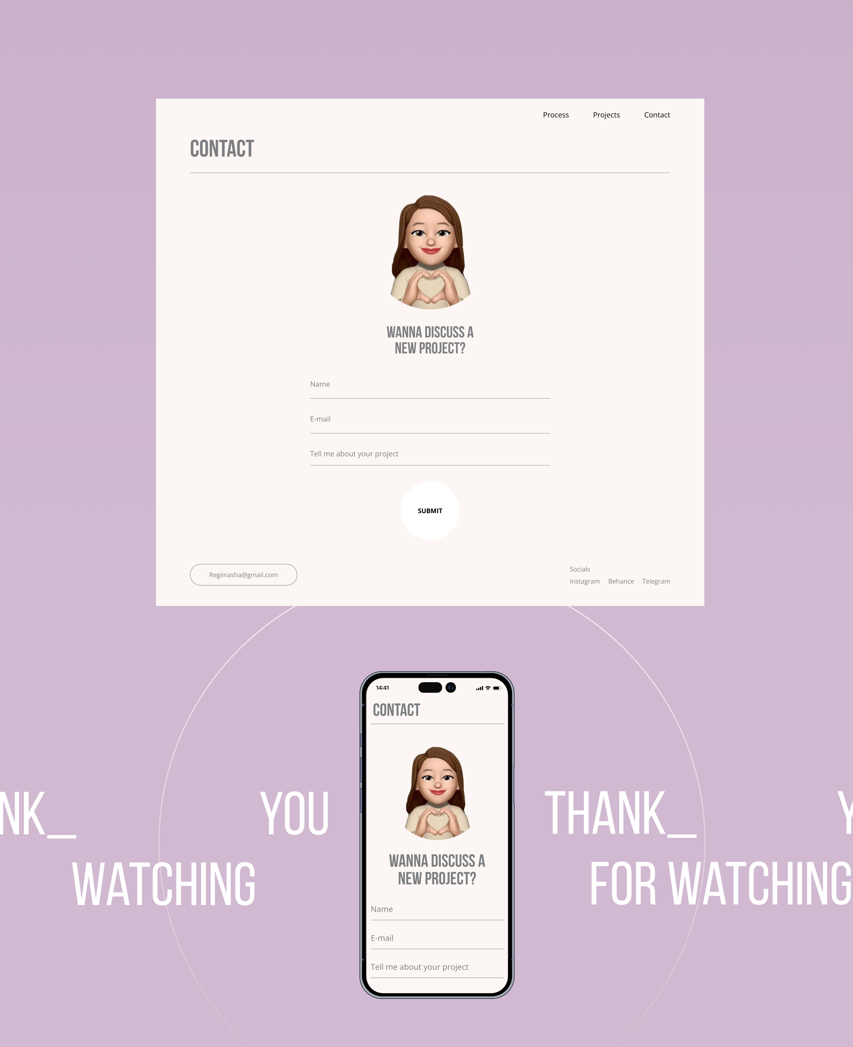 Portfolio Website | UX/UI — Изображение №5 — Интерфейсы на Dprofile