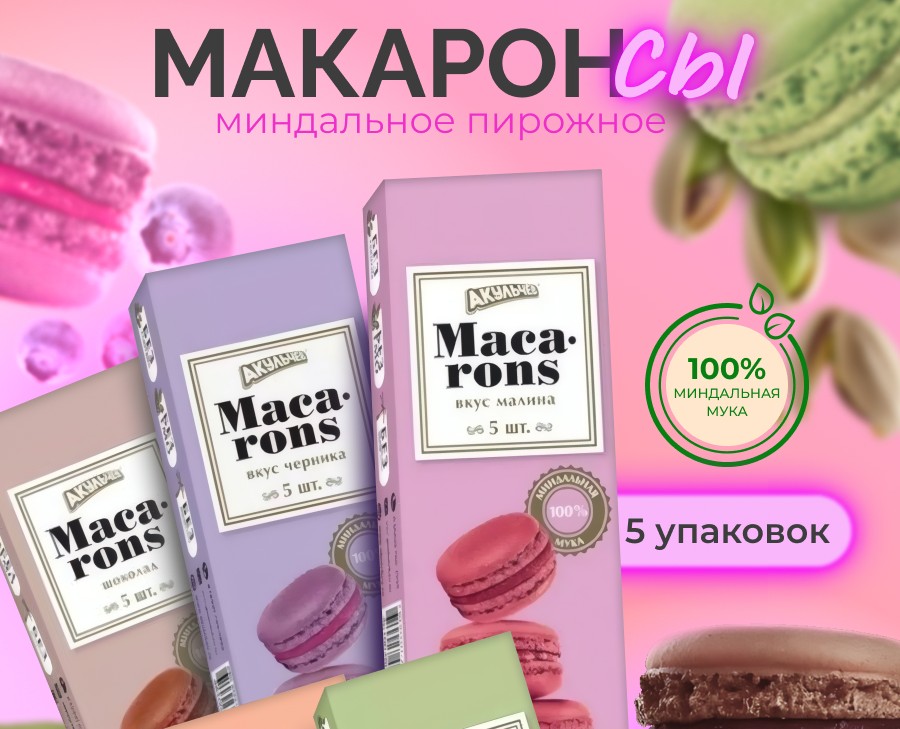 Дизайн карточки WB для набора пирожных — Графика, Маркетинг на Dprofile