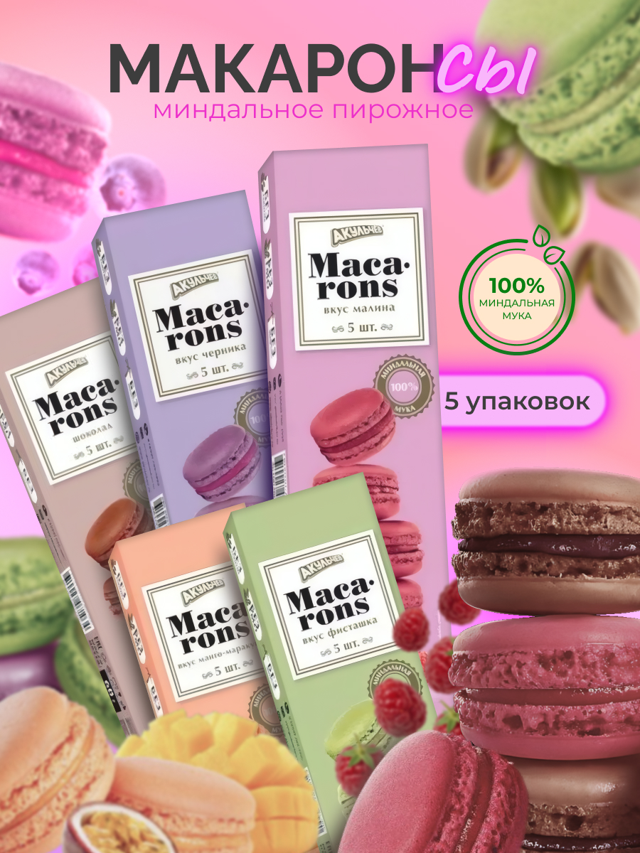 Дизайн карточки WB для набора пирожных — Изображение №1 — Графика, Маркетинг на Dprofile