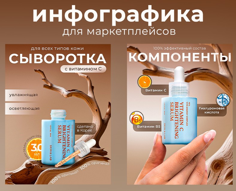 Инфографика Сыворотки для лица — Графика, Маркетинг на Dprofile