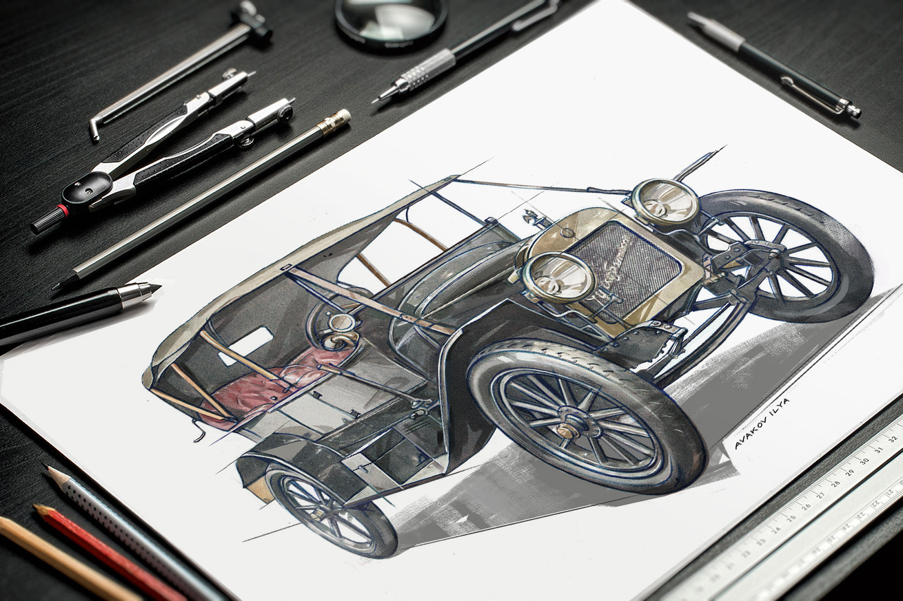 Иллюстрации автомобилей — Изображение №2 — Иллюстрация на Dprofile