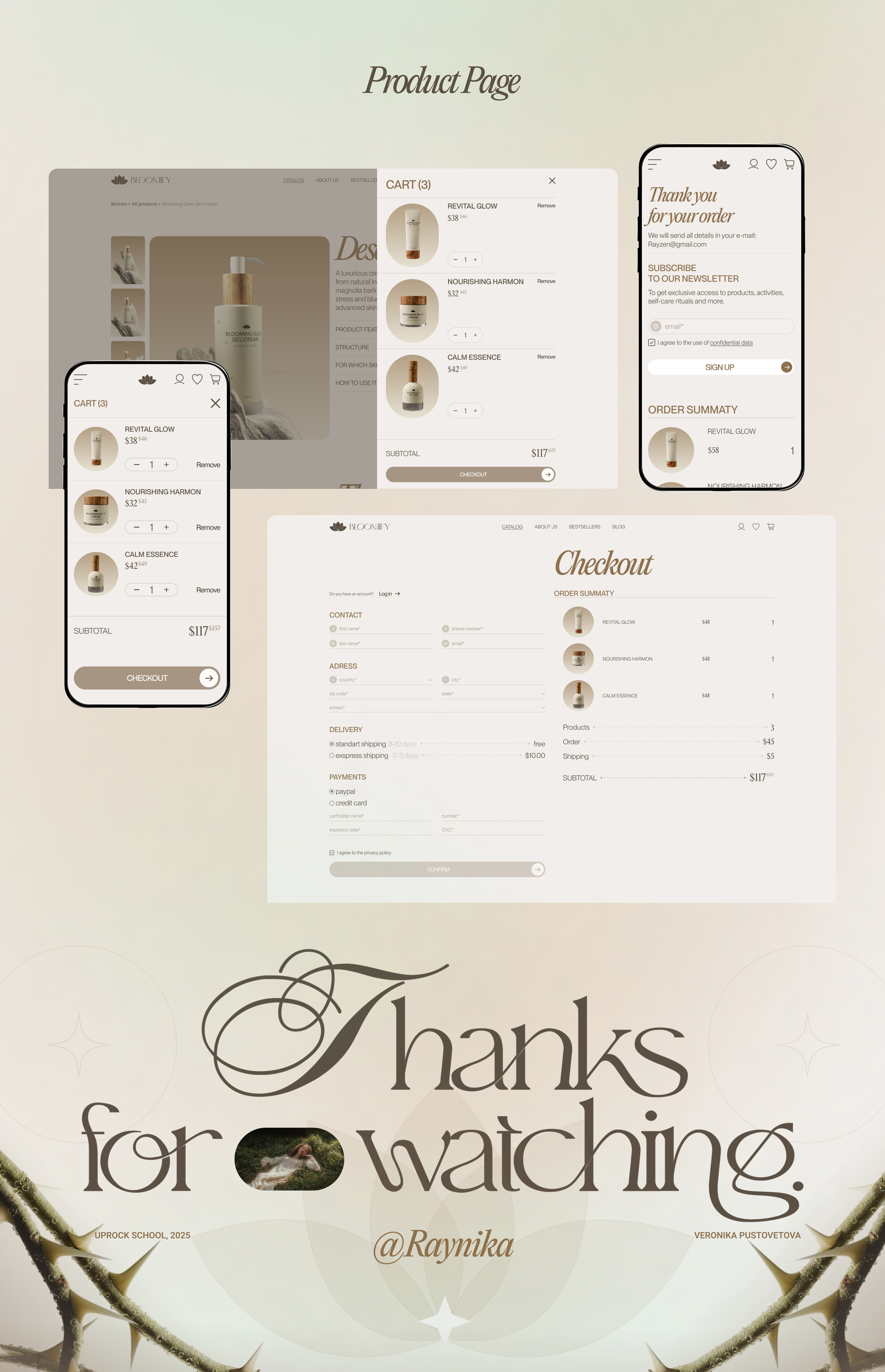 Bloomify | online shop — Изображение №11 — Интерфейсы, Брендинг на Dprofile