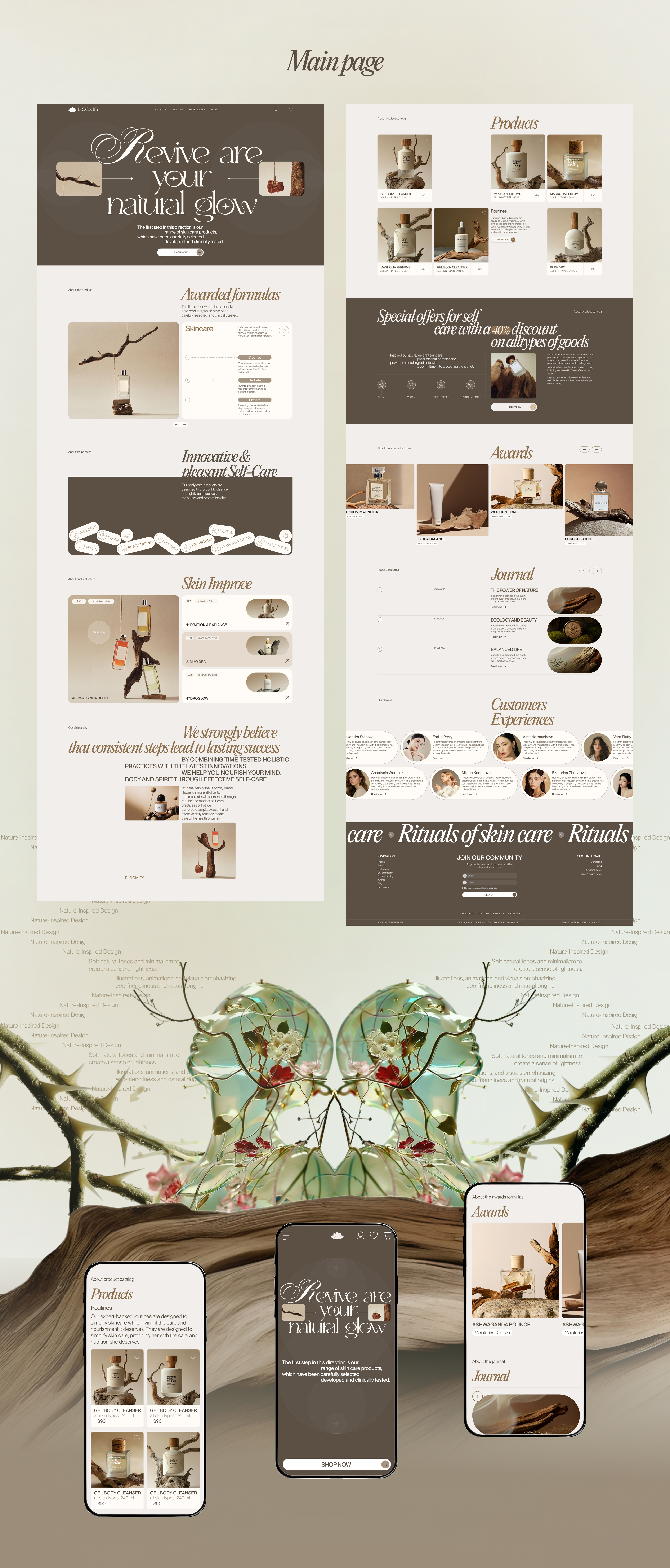 Bloomify | online shop — Изображение №4 — Интерфейсы, Брендинг на Dprofile