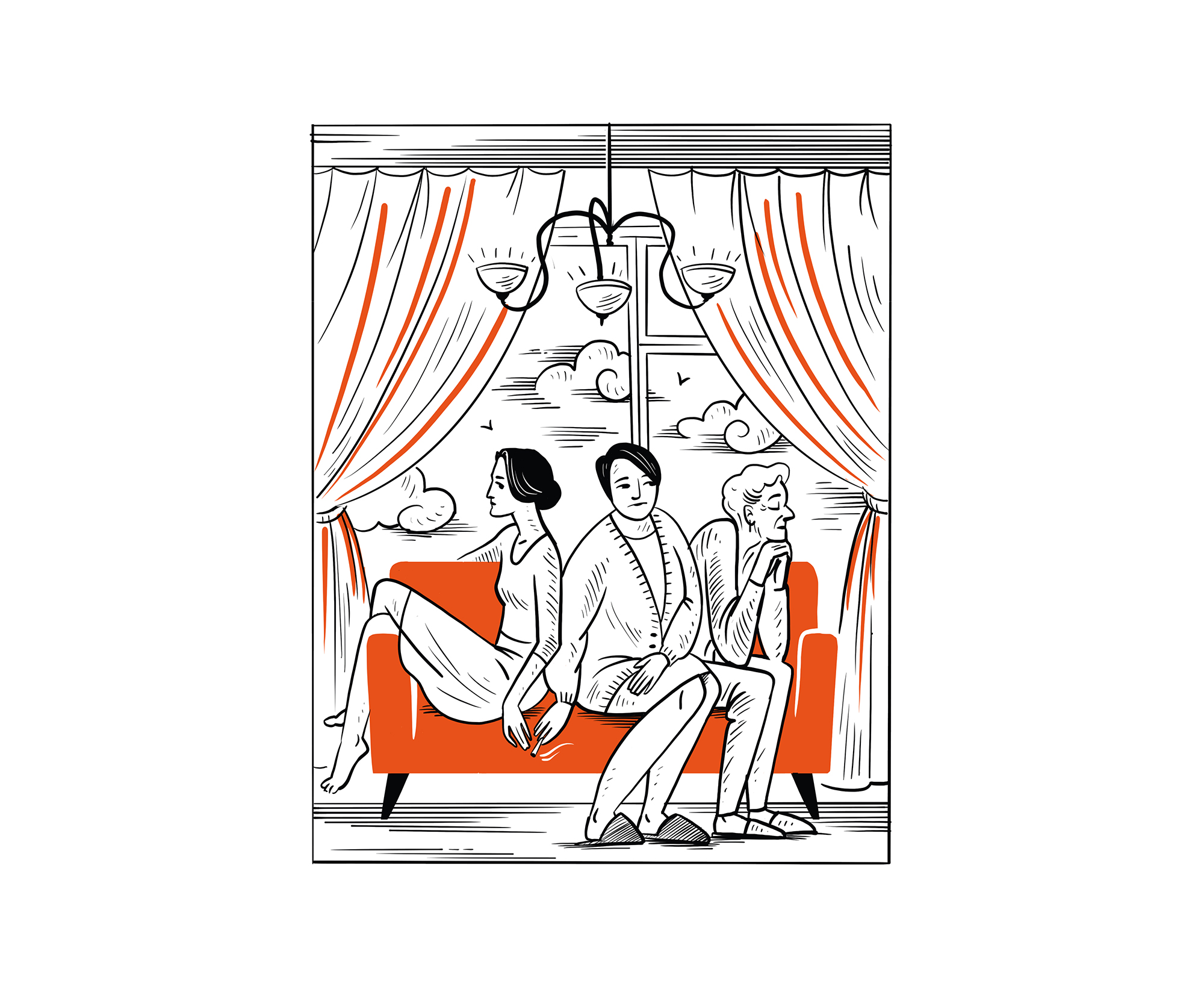 Иллюстрации для книги «‎Фрау» — Изображение №8 — Иллюстрация, Графика на Dprofile