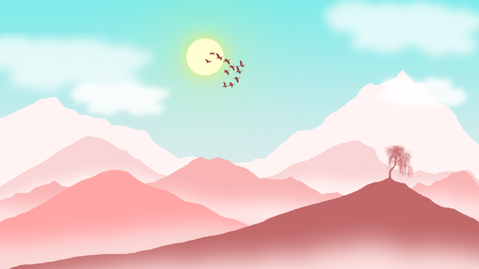 Растровая иллюстрация. Пейзаж — Изображение №1 — Иллюстрация на Dprofile