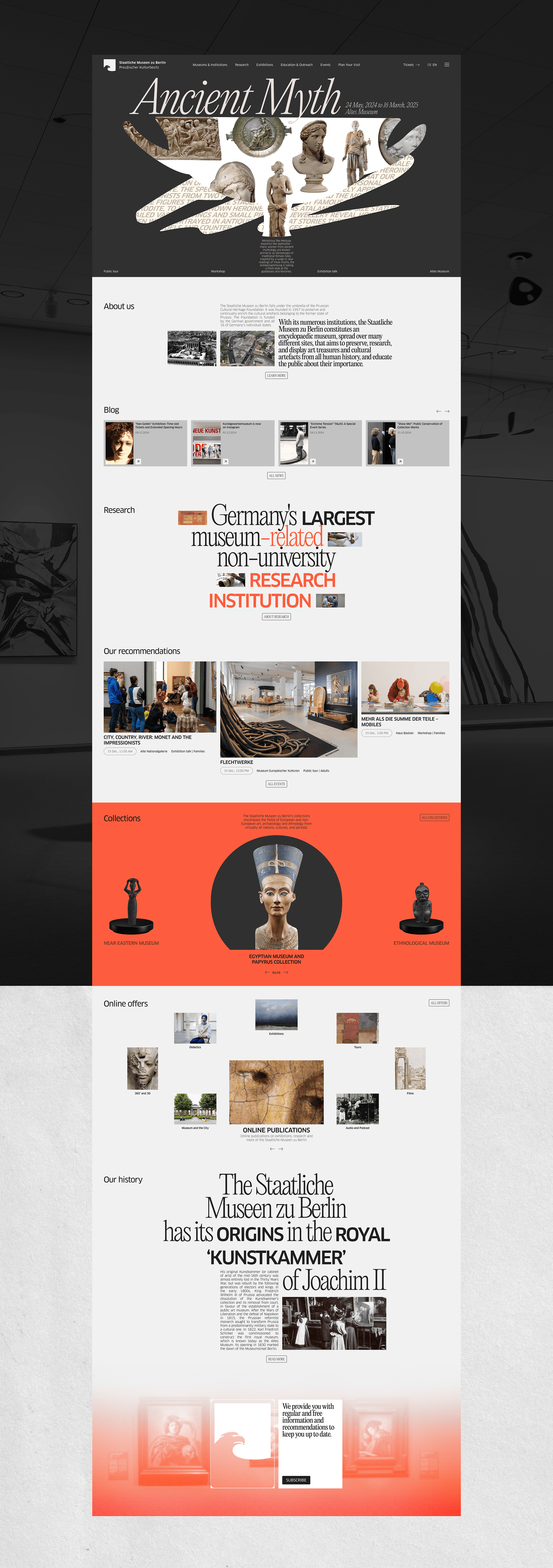 Staatliche Museen zu Berlin | Website Design — Изображение №3 — Интерфейсы, Анимация на Dprofile