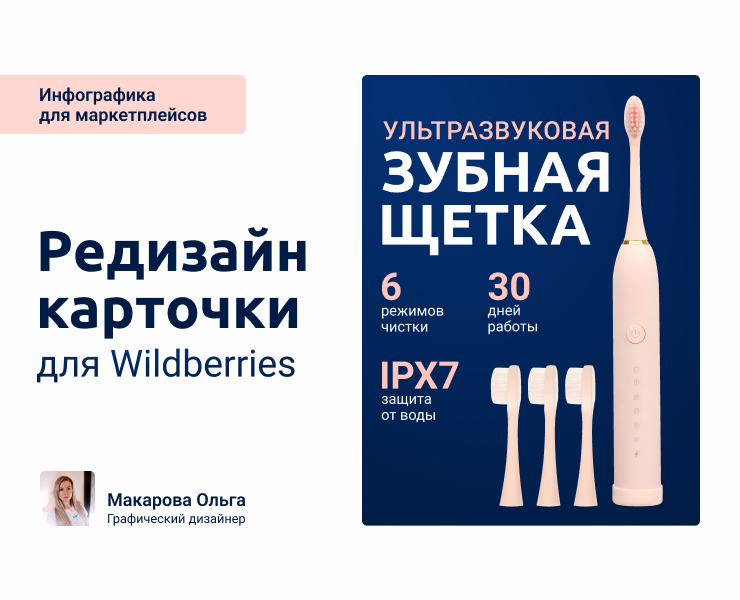 Редизайн карточки товара для Wildberries — Графика, Маркетинг на Dprofile