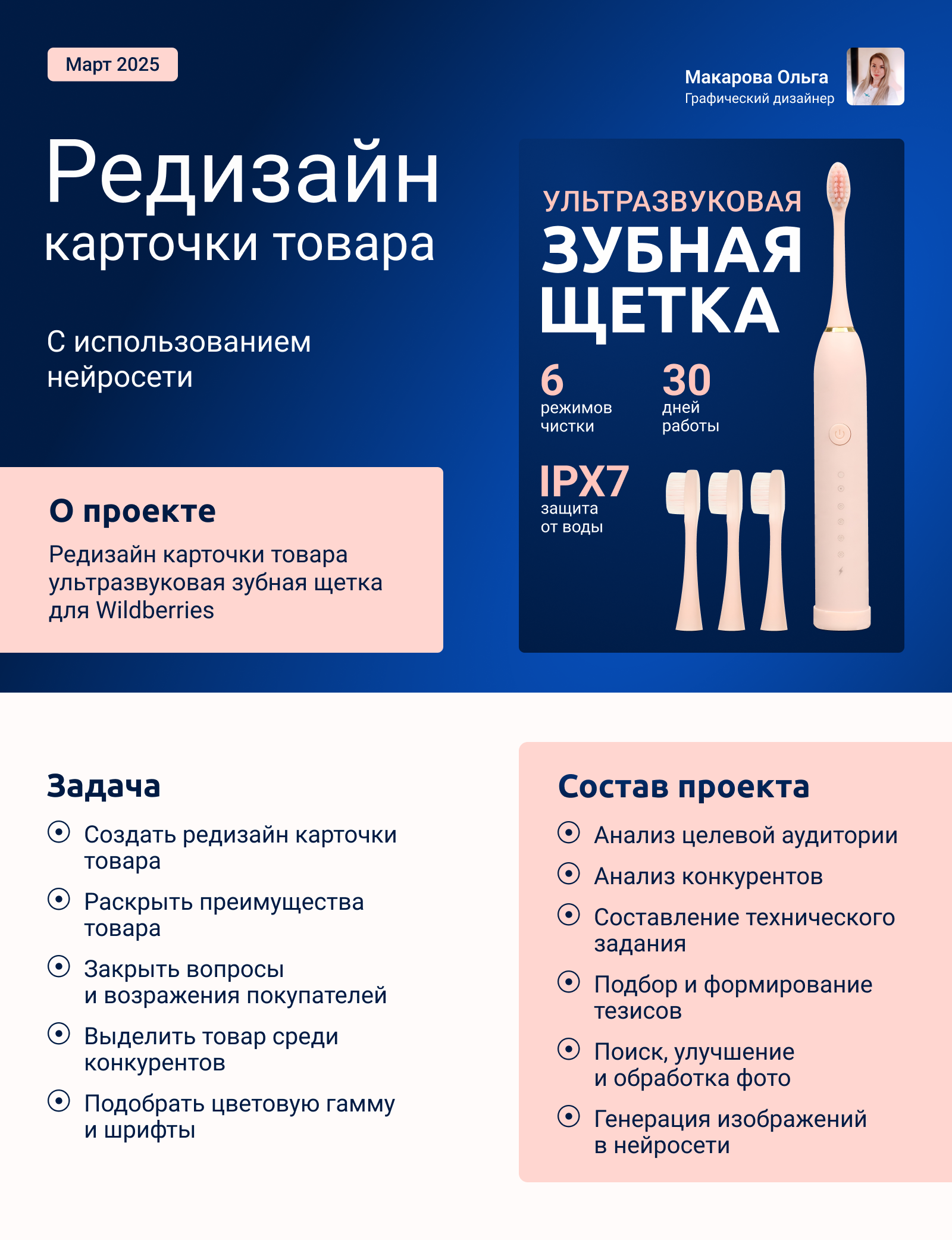 Редизайн карточки товара для Wildberries — Изображение №1 — Графика, Маркетинг на Dprofile