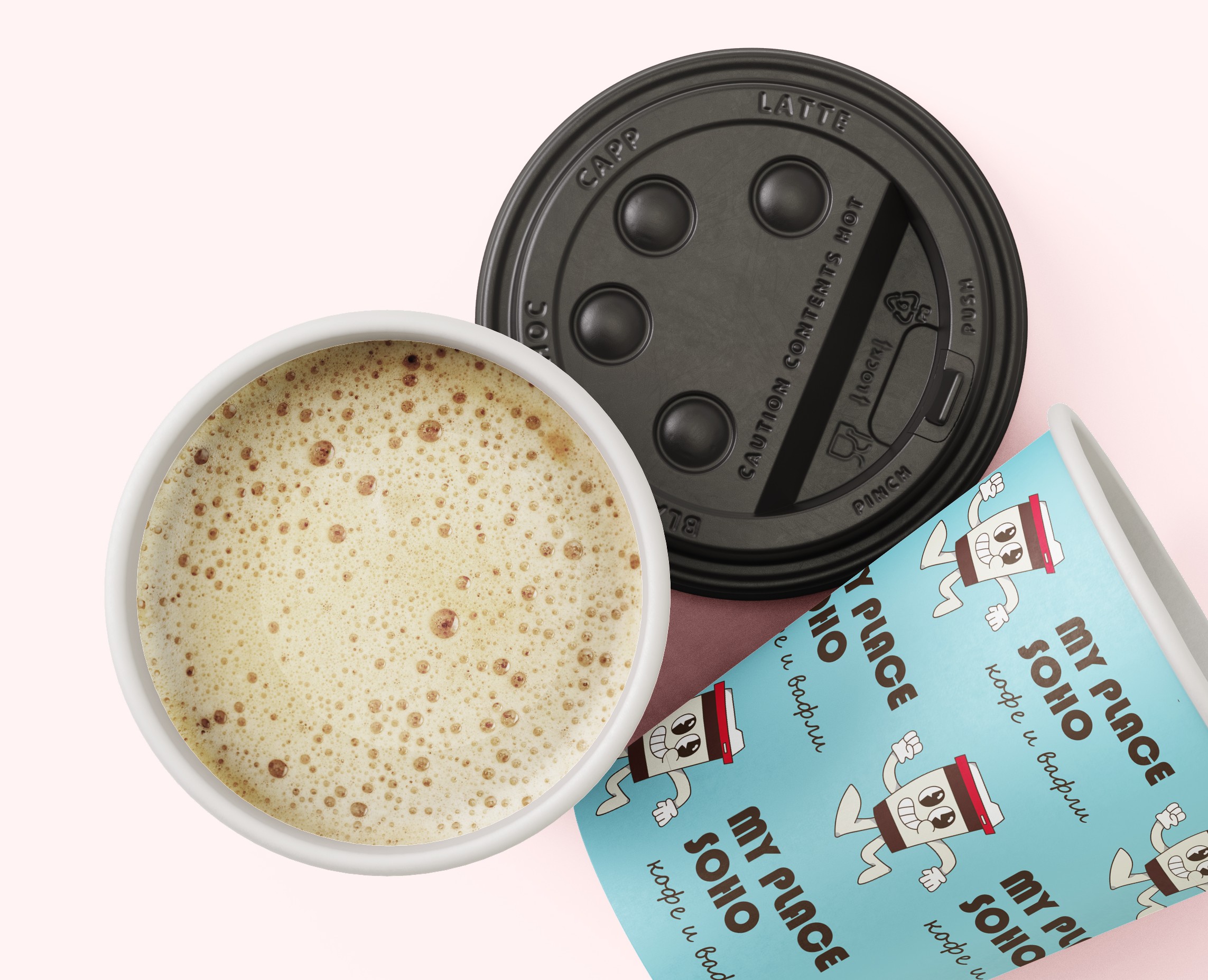 My Place Soho: фирменный стиль кофейни — Брендинг, Графика на Dprofile