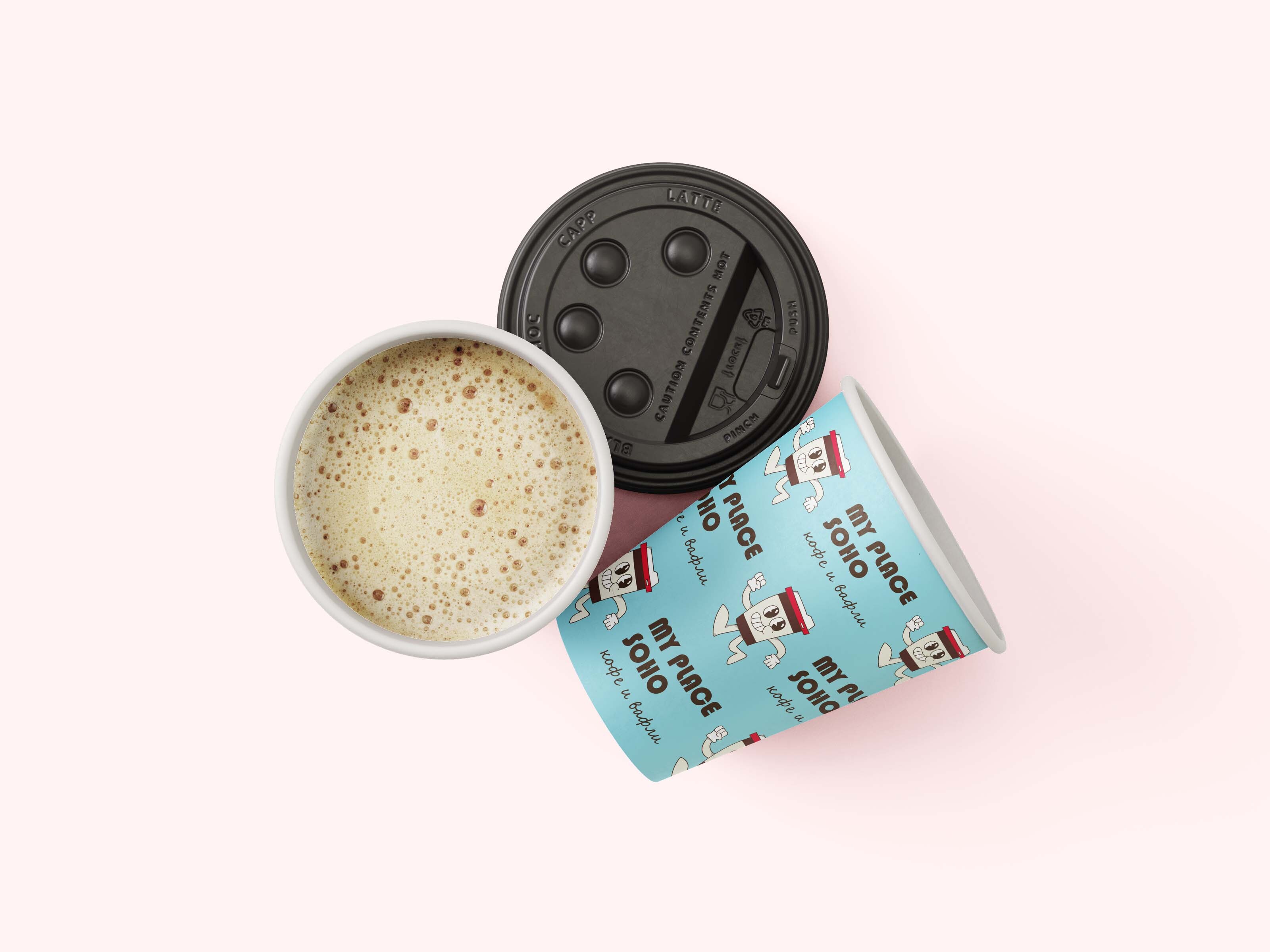 My Place Soho: фирменный стиль кофейни — Изображение №5 — Брендинг, Графика на Dprofile