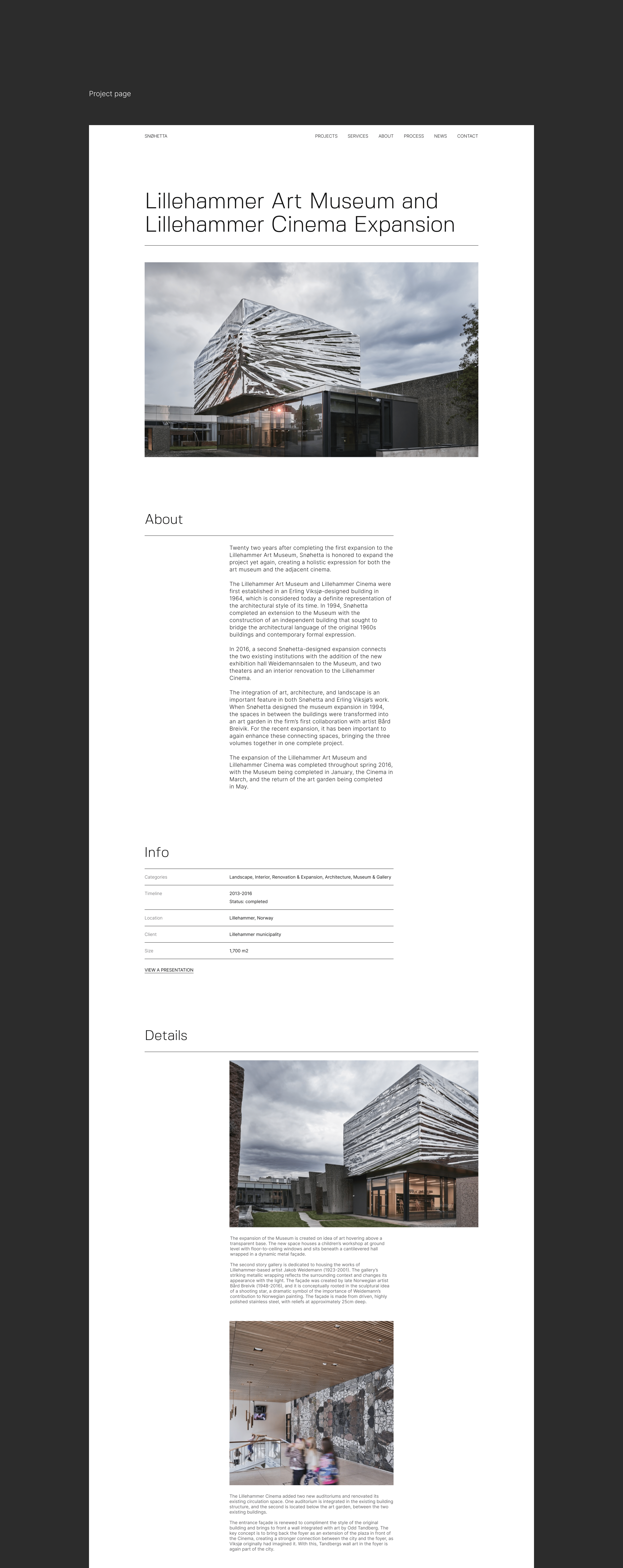 Snøhetta website redesgn — Изображение №10 — Интерфейсы, Анимация на Dprofile