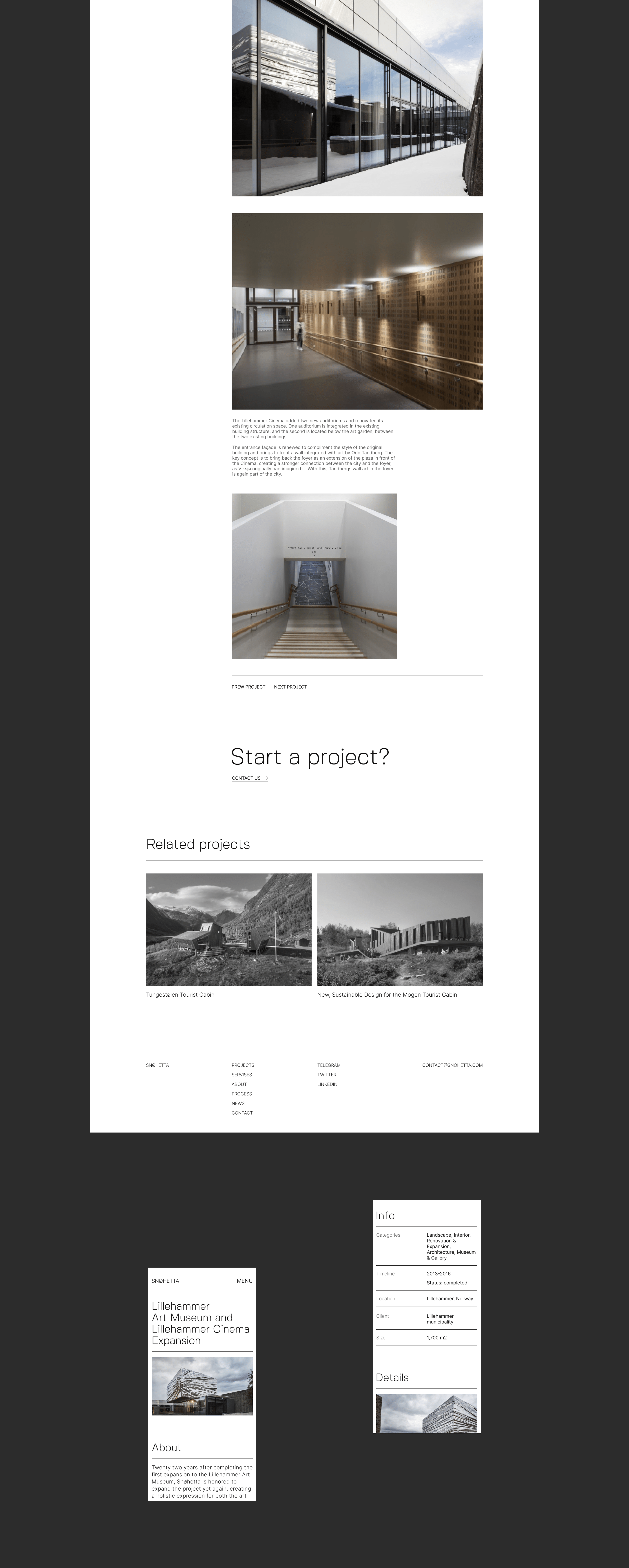 Snøhetta website redesgn — Изображение №11 — Интерфейсы, Анимация на Dprofile