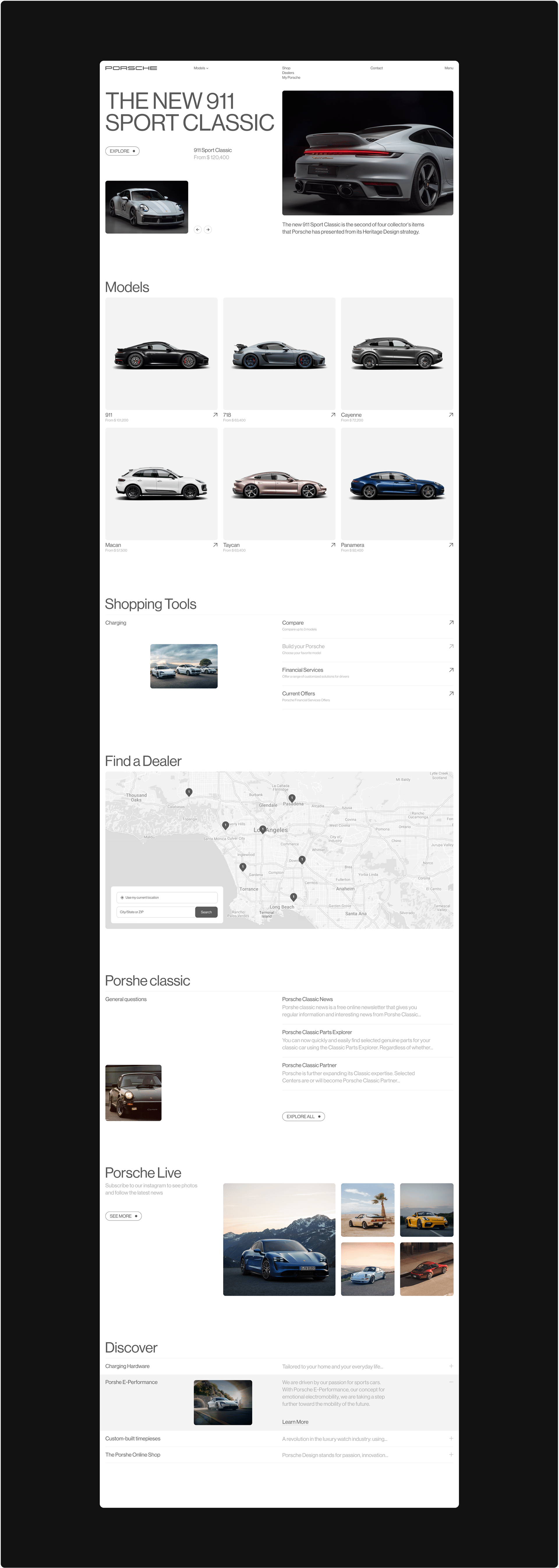Porsche website redesign — Изображение №5 — Интерфейсы, Брендинг, Графика на Dprofile