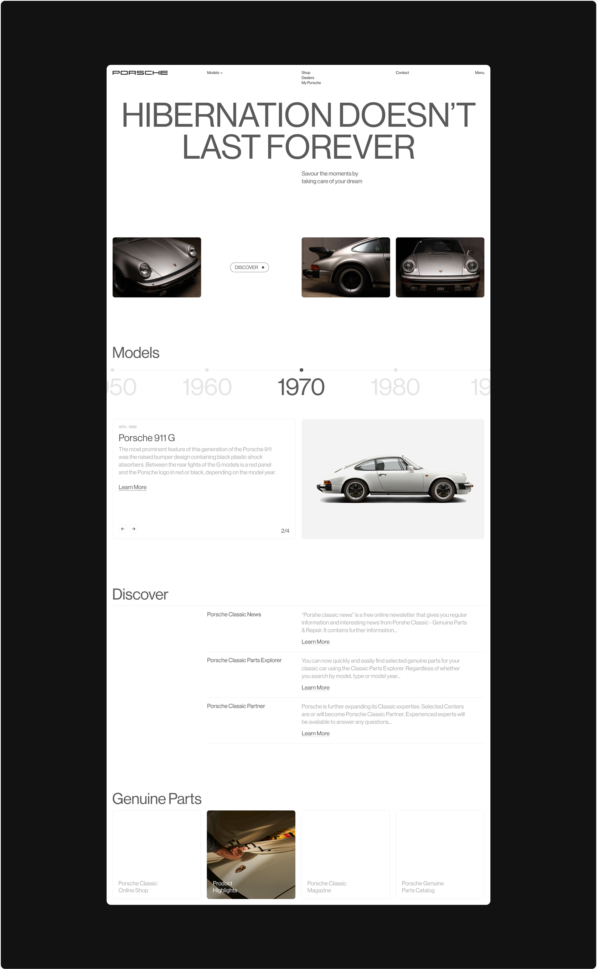 Porsche website redesign — Изображение №9 — Интерфейсы, Брендинг, Графика на Dprofile